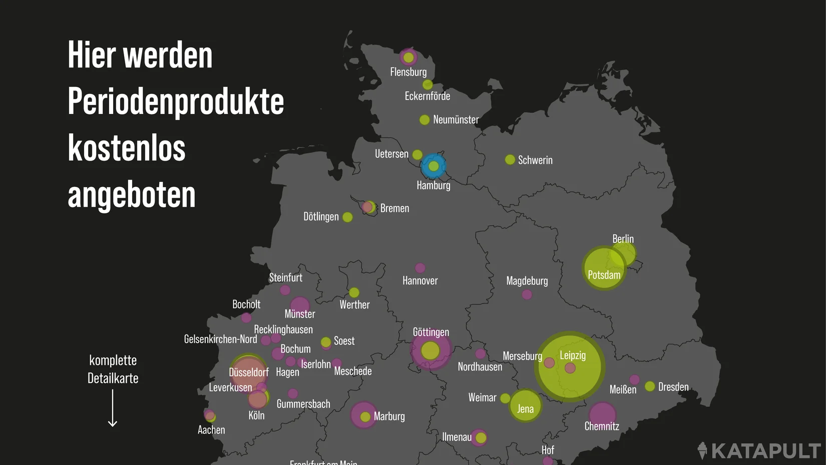 Hier werden Periodenprodukte kostenlos angeboten