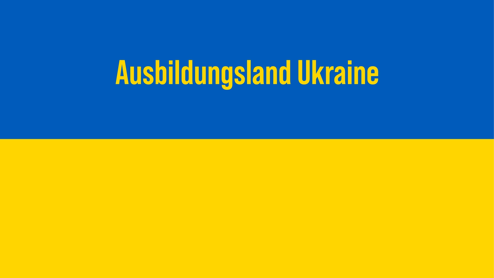 Ausbildungsland Ukraine