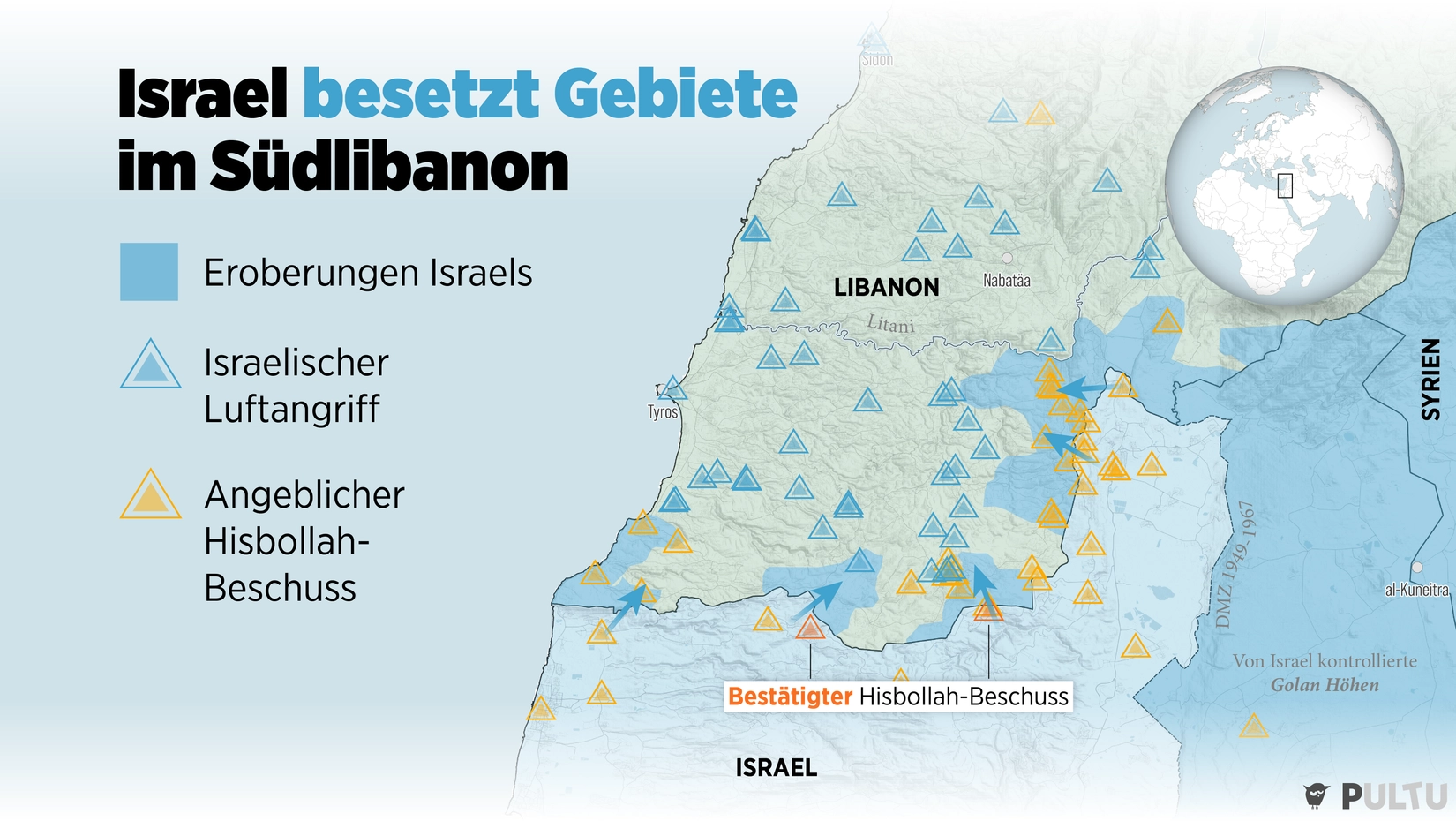 Israel treibt seine Bodenoffensive im Südlibanon weiter voran.