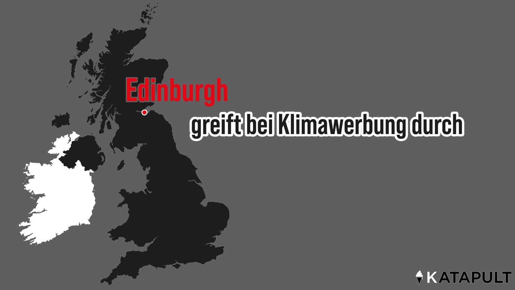Edinburgh verbietet Werbung  für Klimasünden