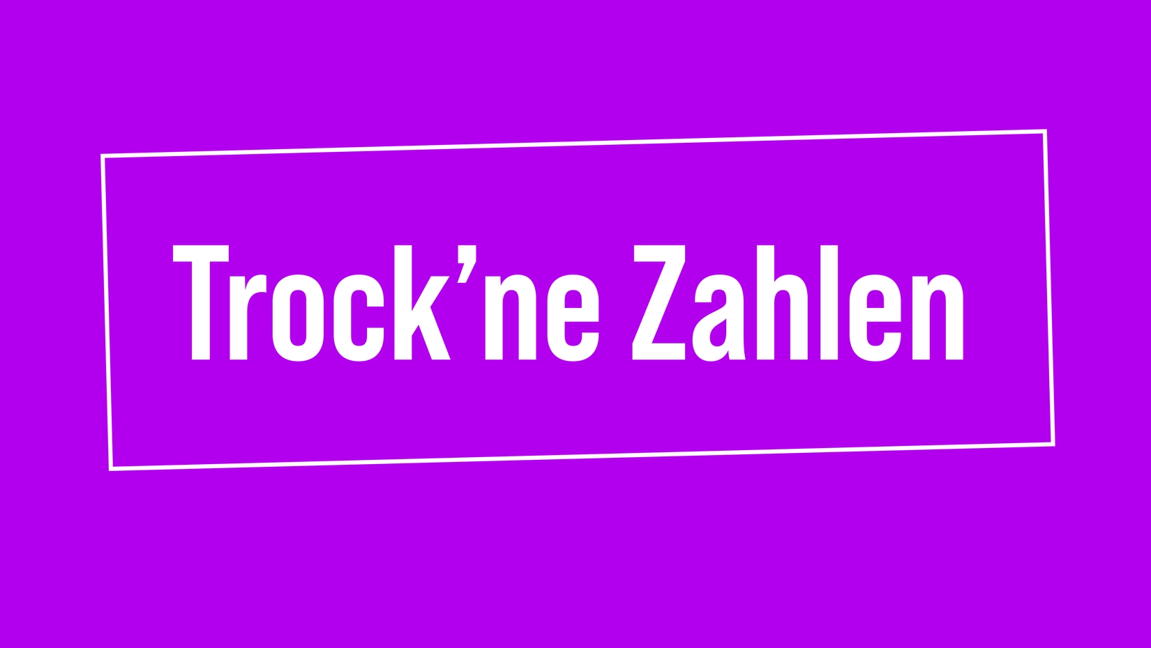 Schonmal in Bibeln gerechnet?