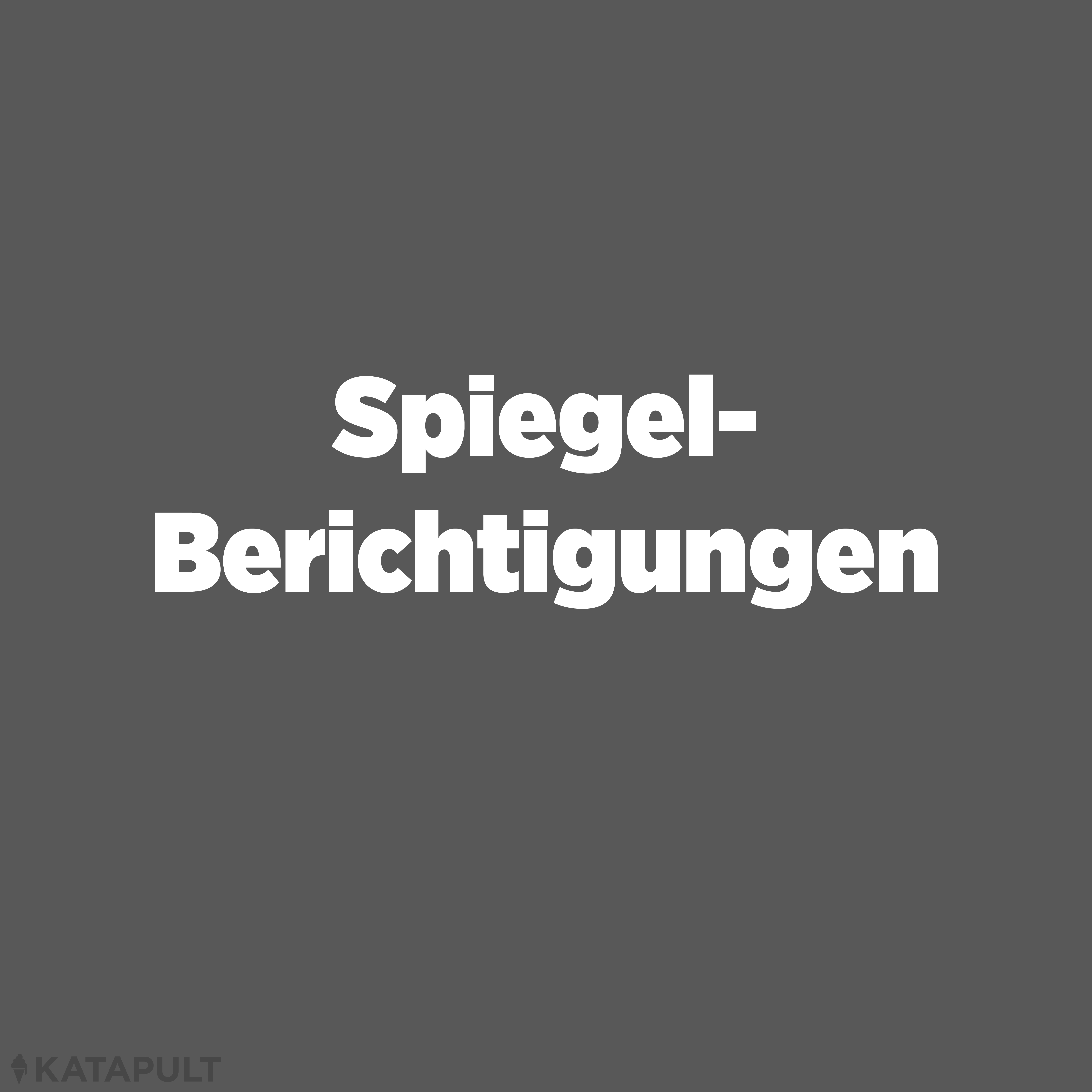Berichtigungen des Spiegel-Artikels „Ewig Anfänger“