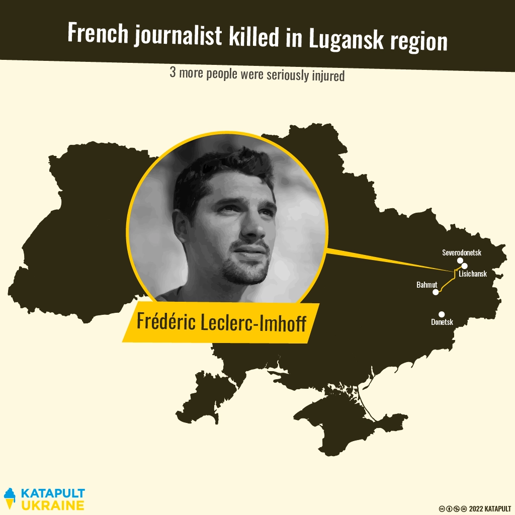 French journalist killed in Luhansk region