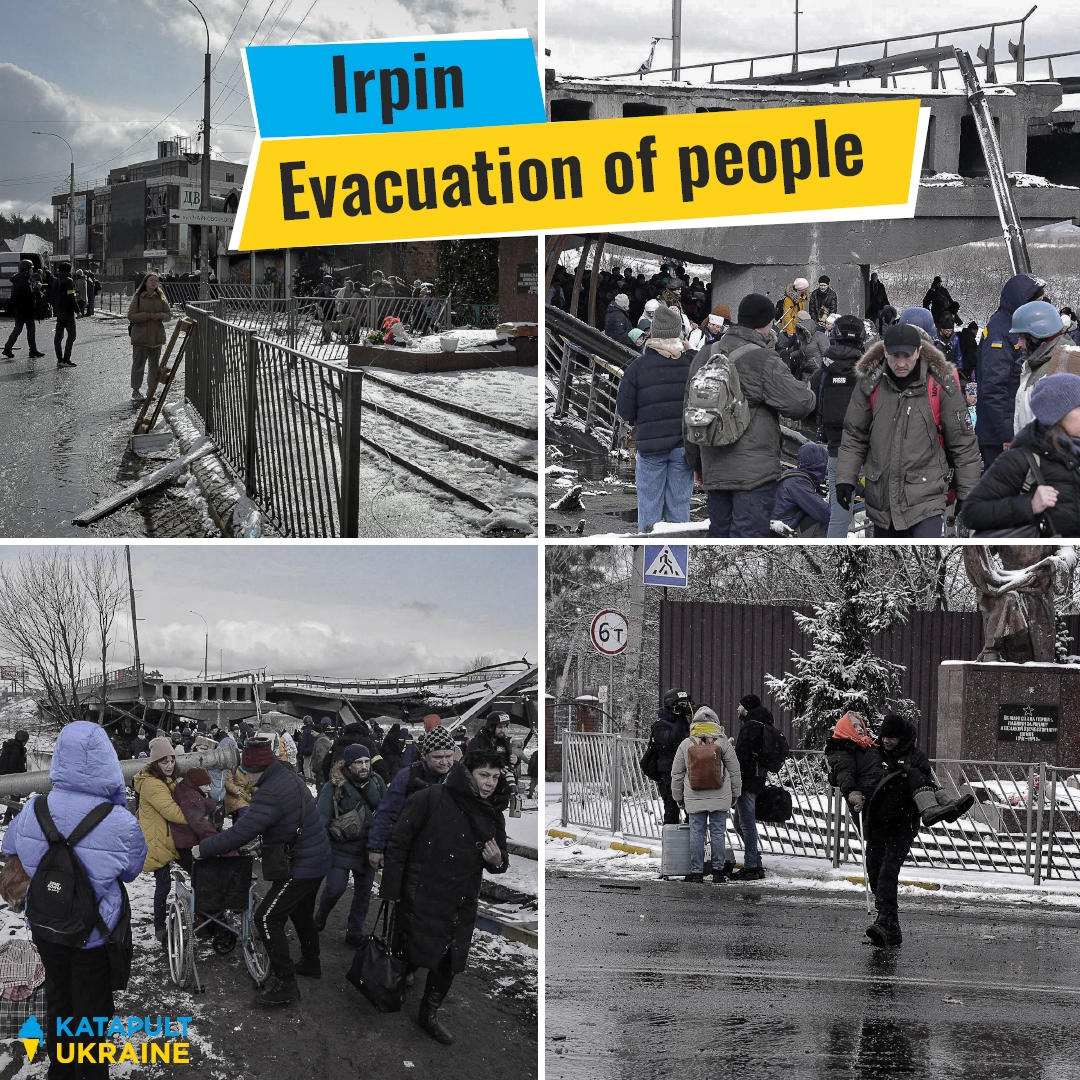 Irpin evacuation: Dangerous and difficult