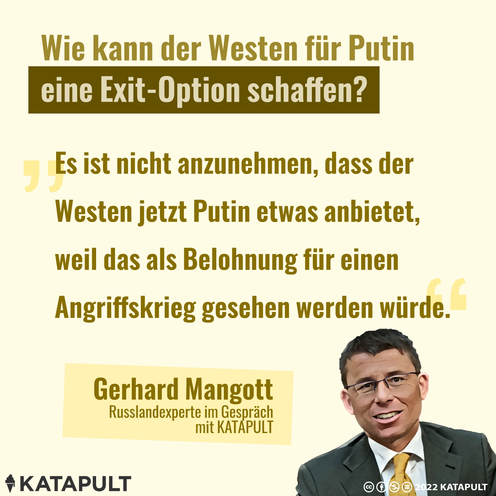 Putin wird die eigene Bevölkerung eher leiden lassen, als seine Ziele zu verfehlen