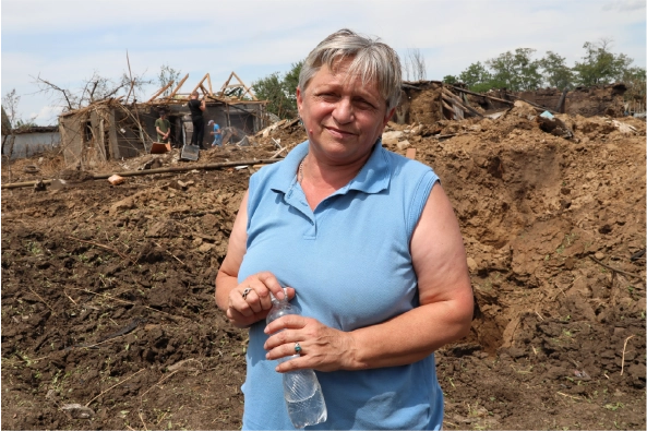 Russian missiles destroyed her home, but a movie saved her life