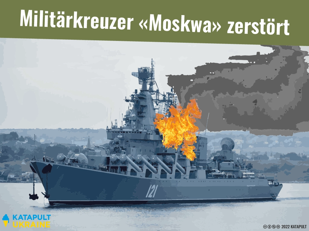 Russisches Kriegsschiff wurde zerstört