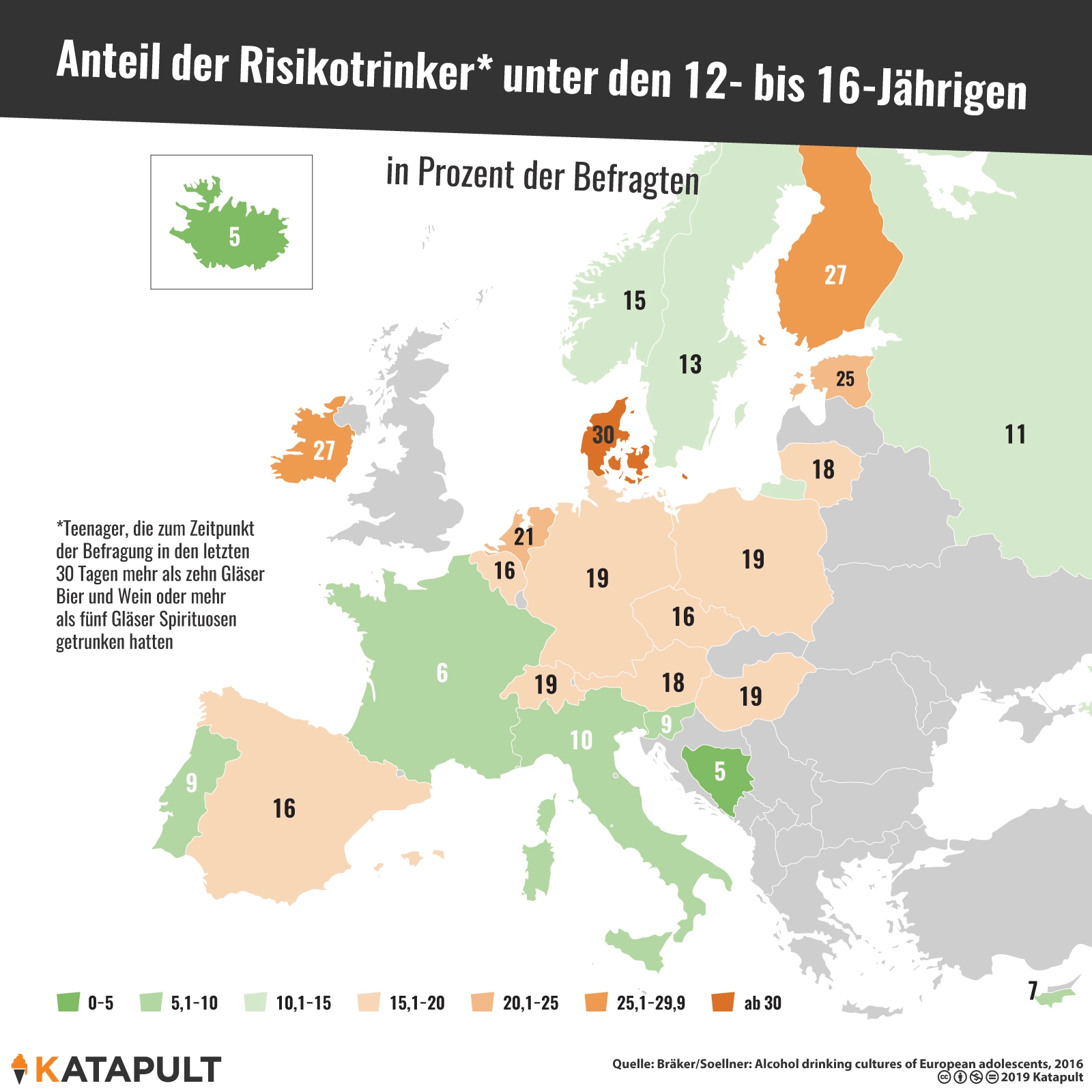 So viel trinkt Europas Jugend