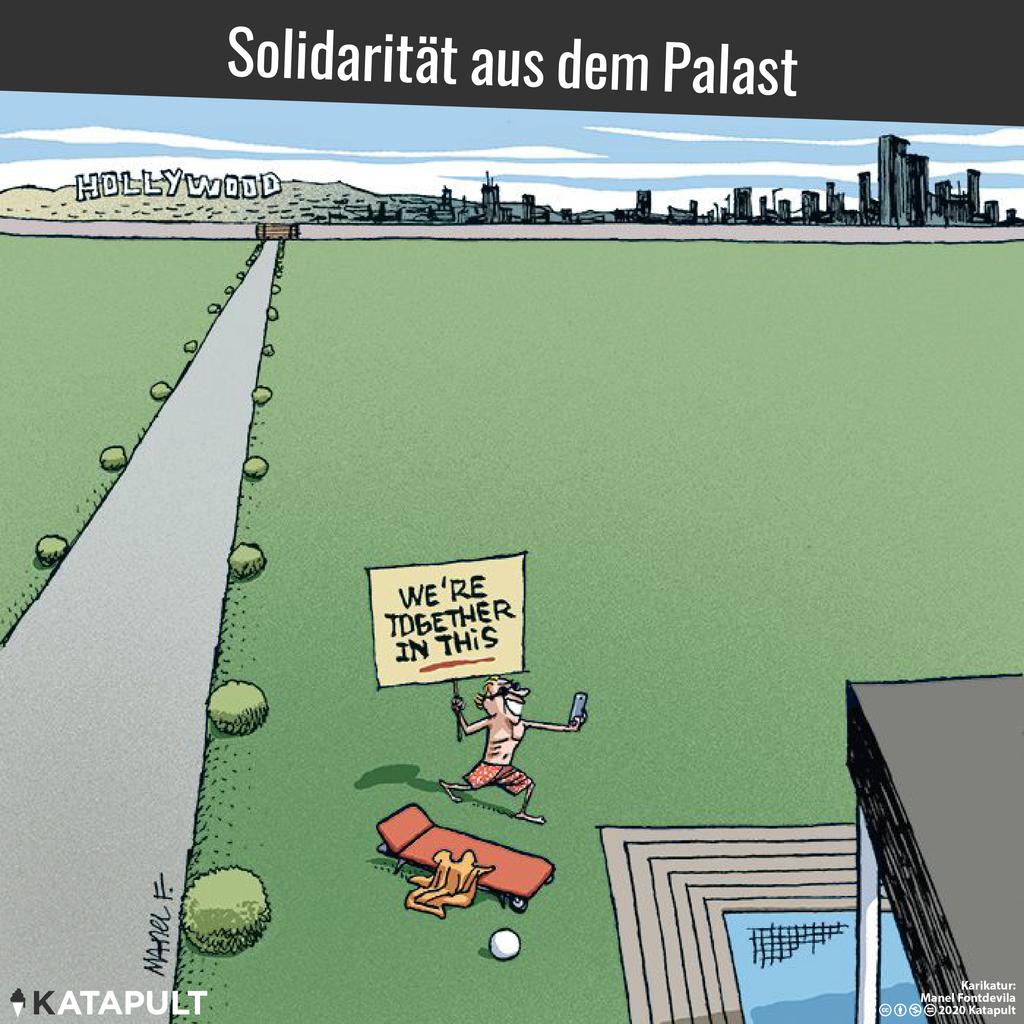 Solidarität aus dem Palast