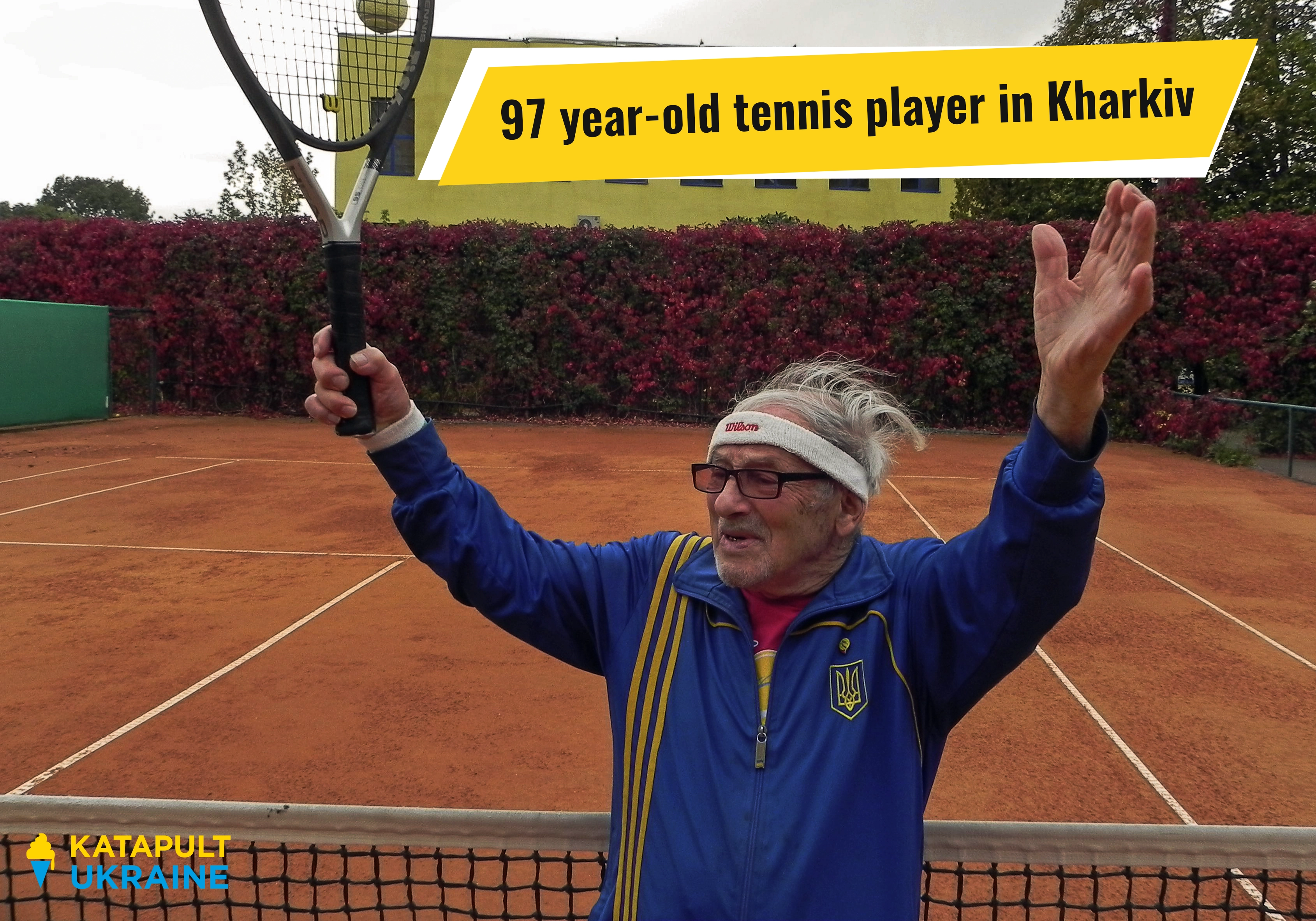 The world’s oldest tennis player doesn't want to flee Ukraine