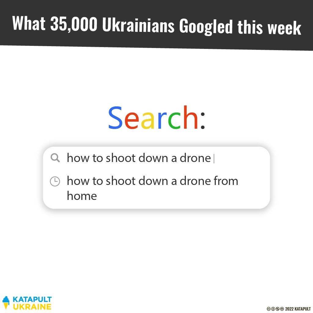 Ukrainians are Googling "How to shoot down a drone from home?"