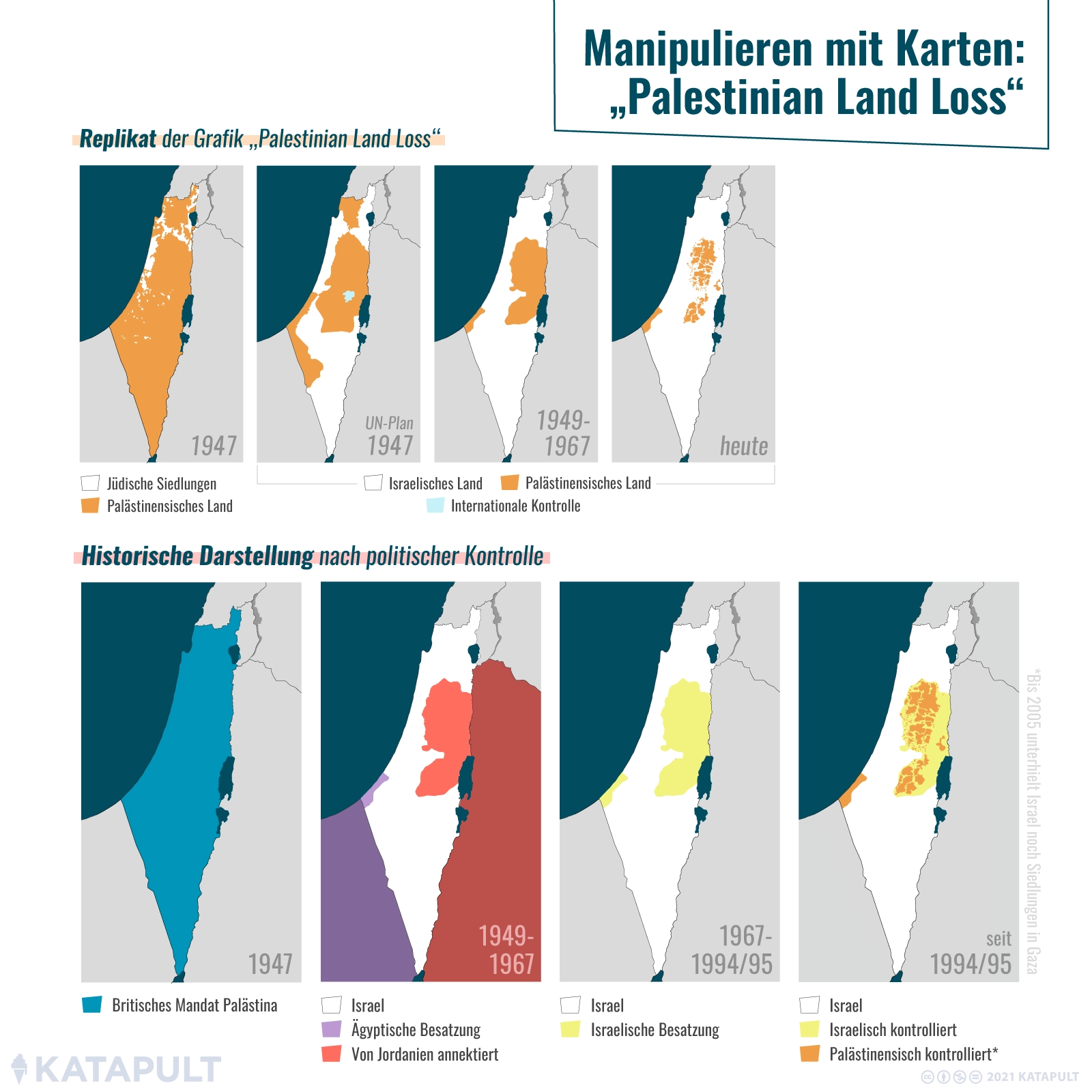 Wie eine Karte die Geschichte des Israel-Palästina-Konfliktes verfälscht