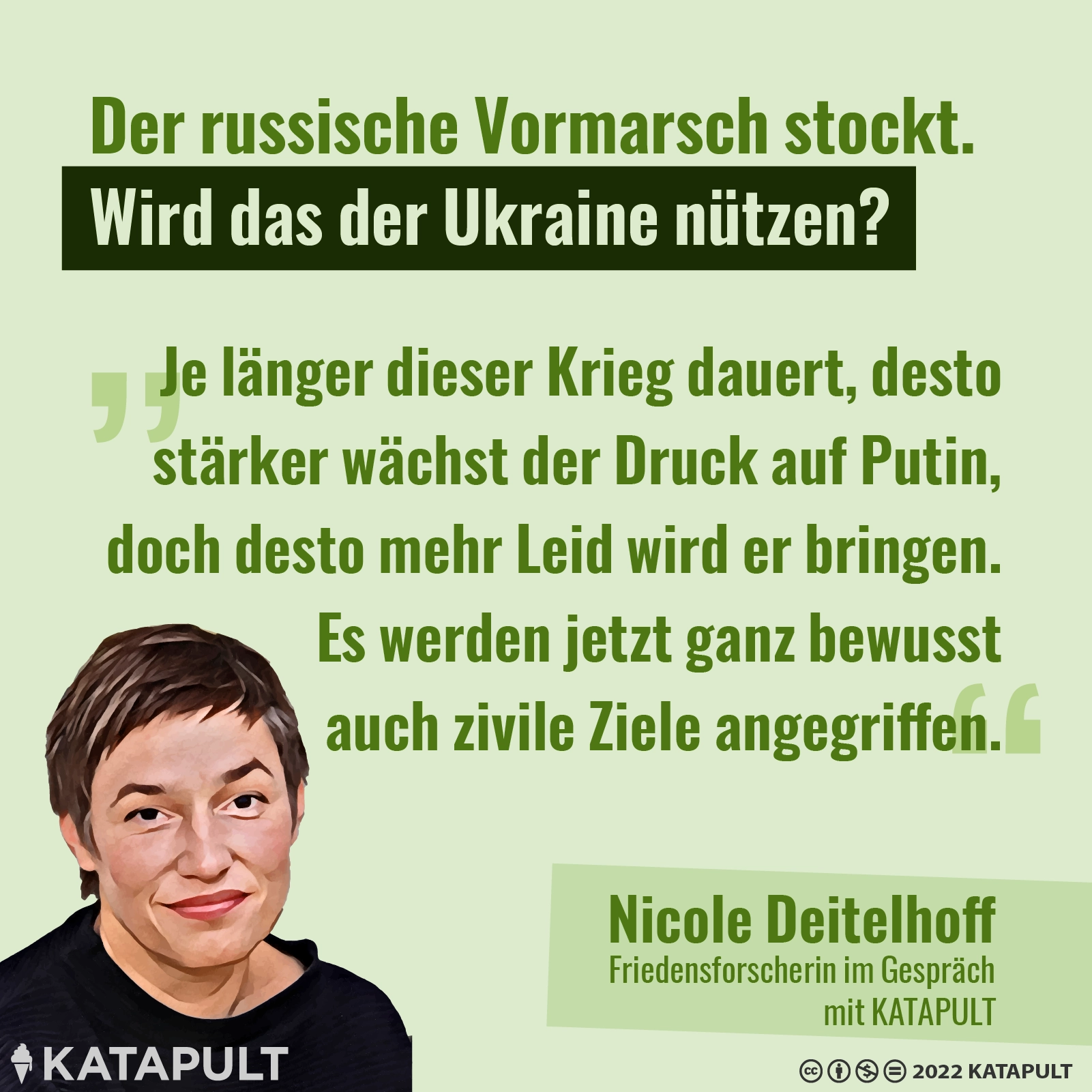 Wir sind die Zaungäste in diesem Konflikt - aber nicht hilflos