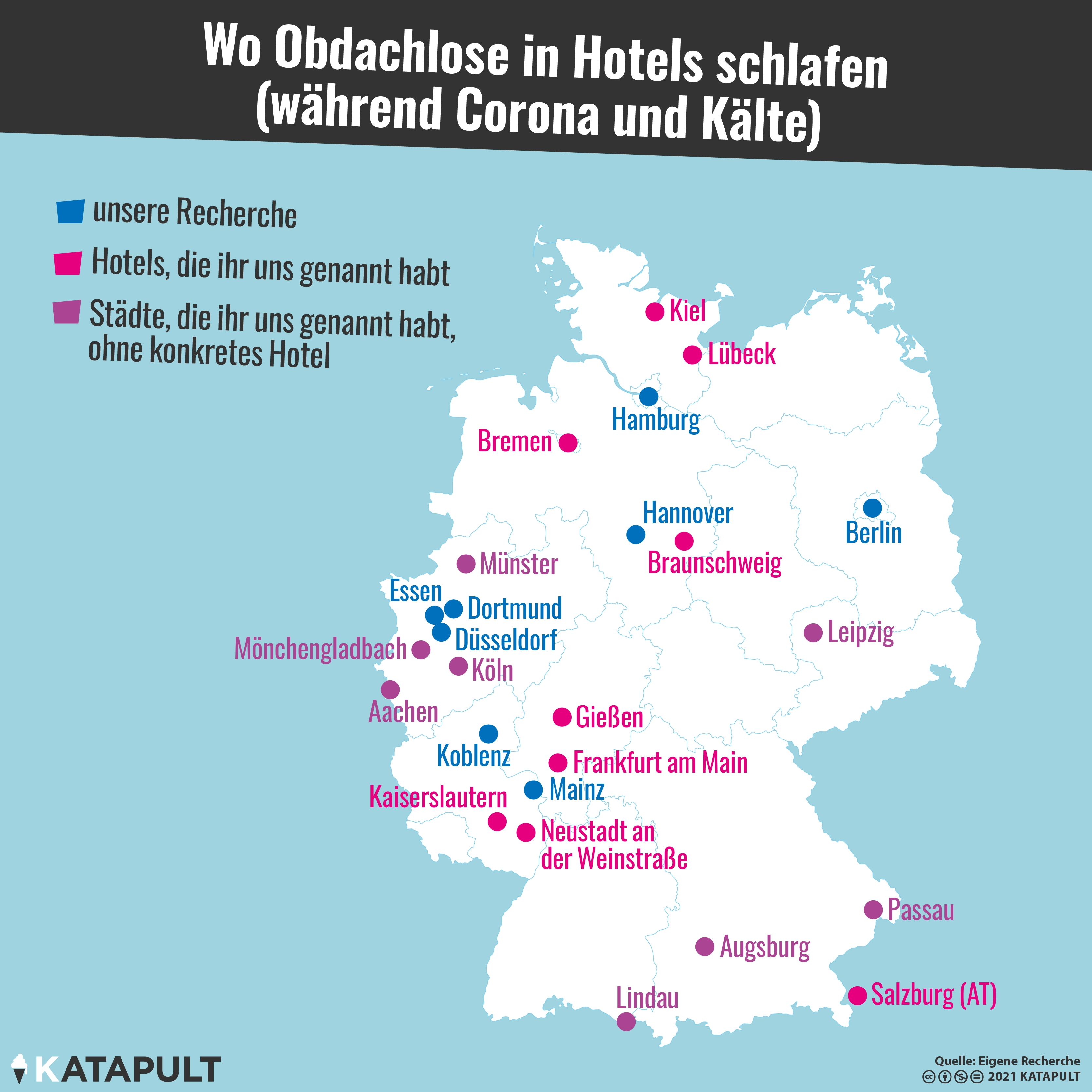 Wo Obdachlose in Hotels schlafen