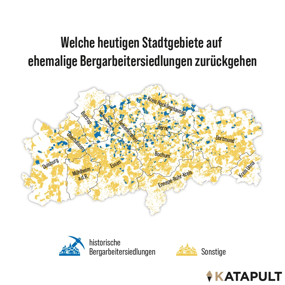 Wie die AfD von der Geschichte des Bergbaus profitiert Nils Blossey Lukas Haffert KATAPULT 41 Welche heutigen Stadtgebiete auf ehemalige Bergarbeitersiedlungen zurückgehen