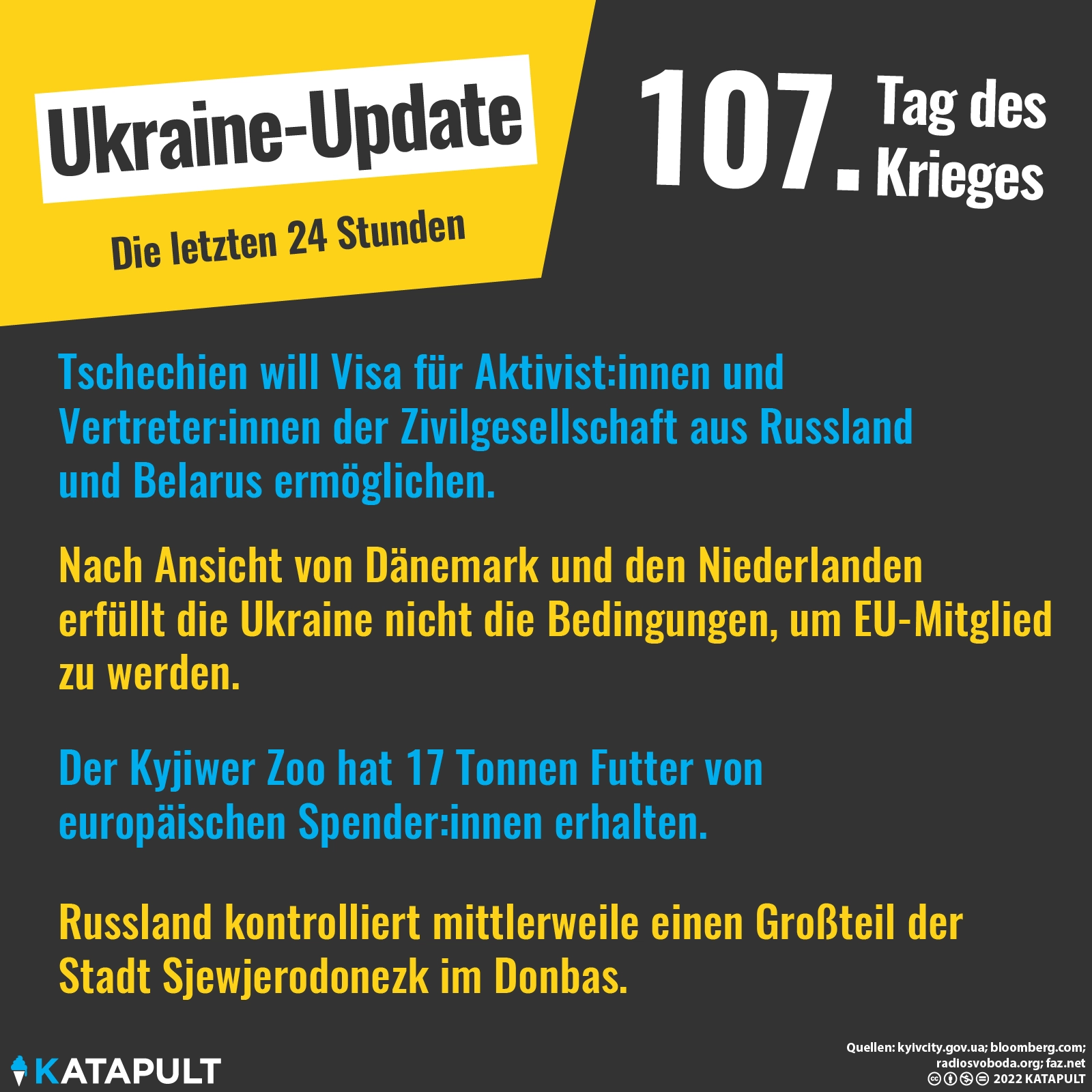 107 Tage Angriffskrieg gegen die Ukraine