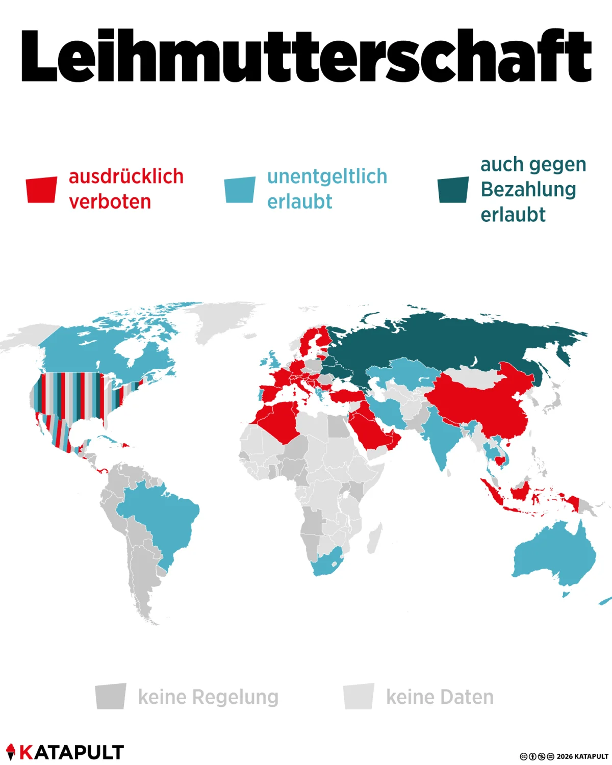 Leihmutterschaft rechtliche Lage weltweit