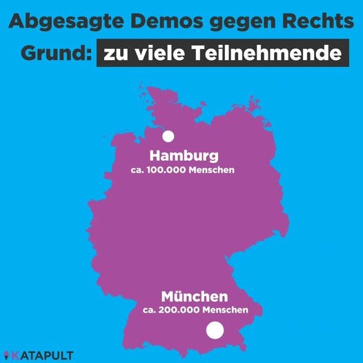 Abgesagte Demos gegen Rechts