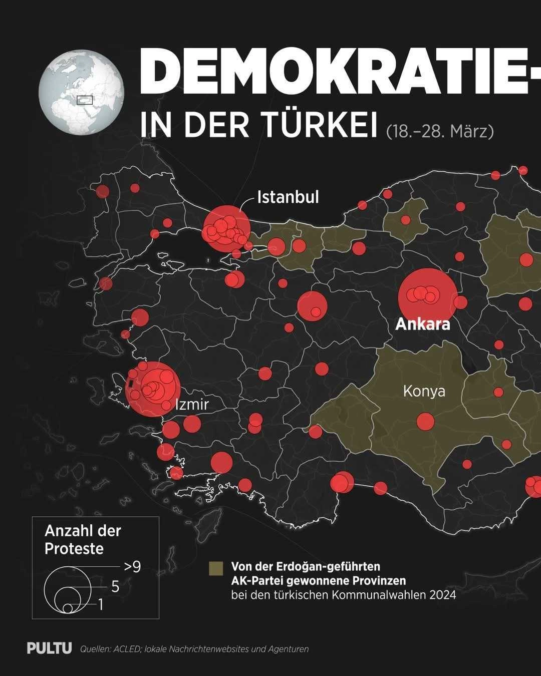 Anhaltende Proteste in der Türkei
