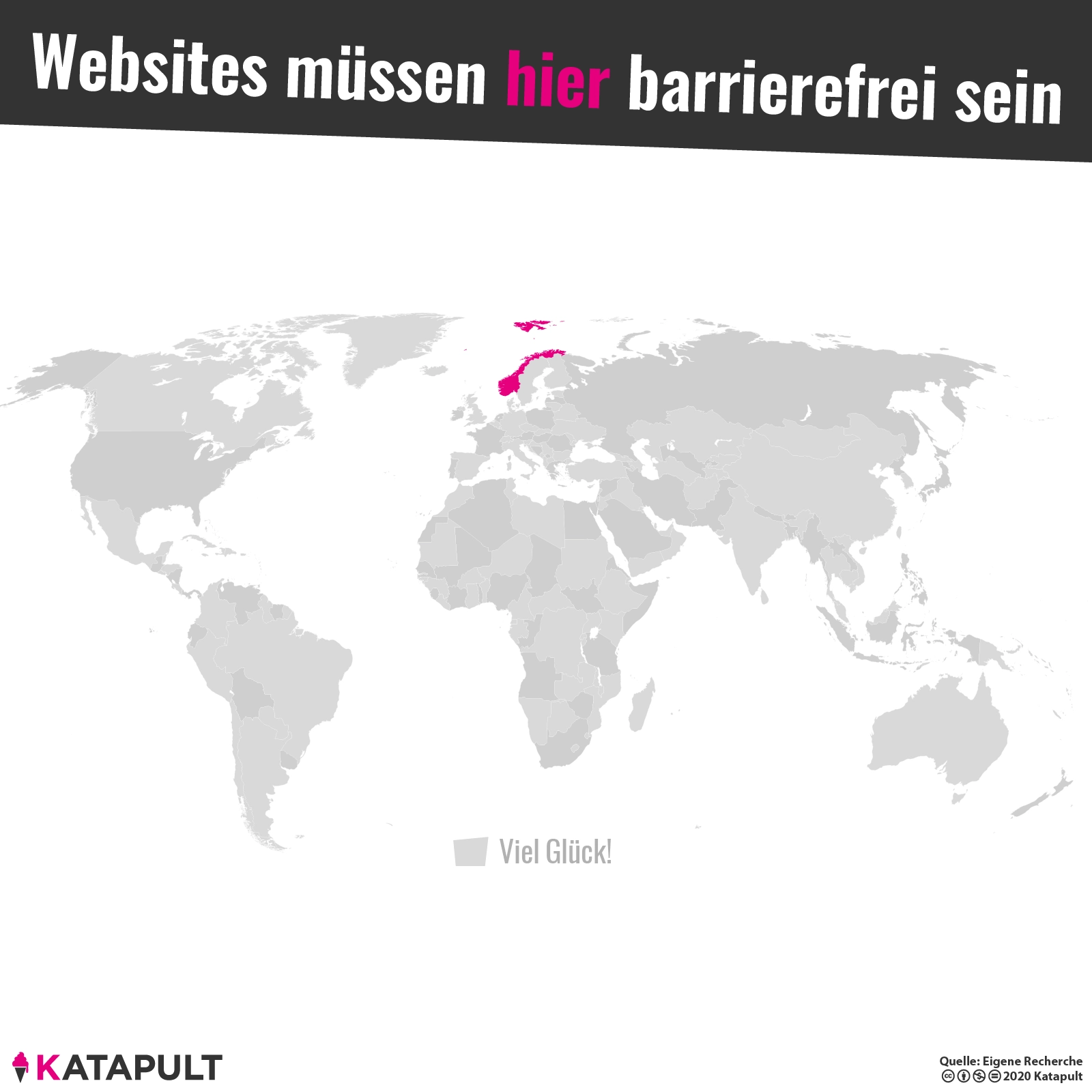 Barrierefreie Websites sind in Norwegen Pflicht