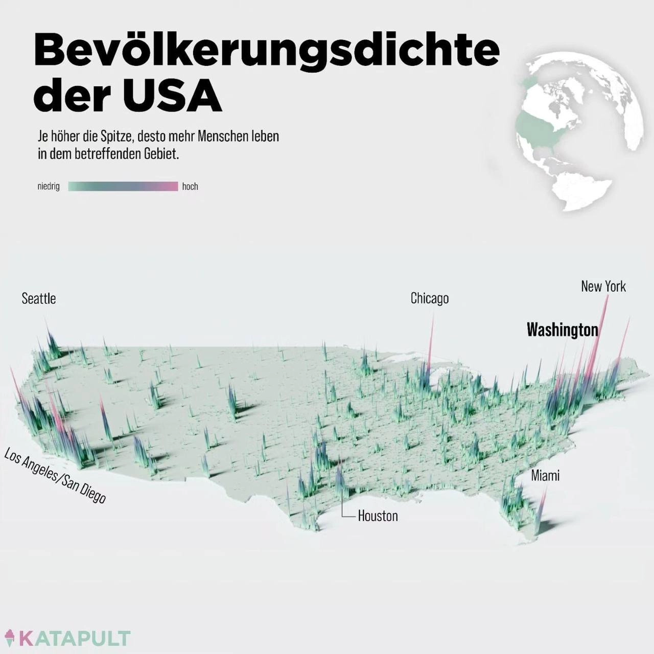 Bevölkerungsdichte der USA