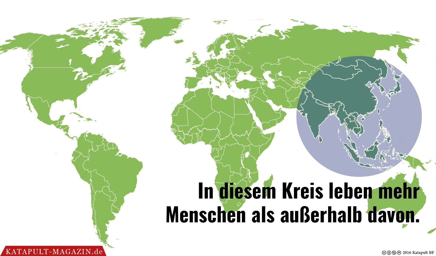 Bevölkerungsverteilung weltweit