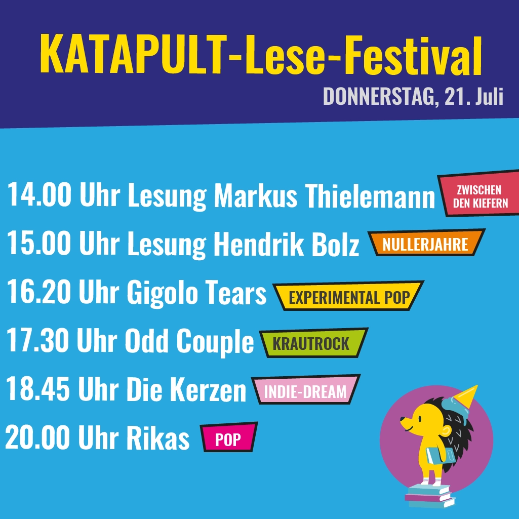 Das KATAPULT-Festivalprogramm steht!