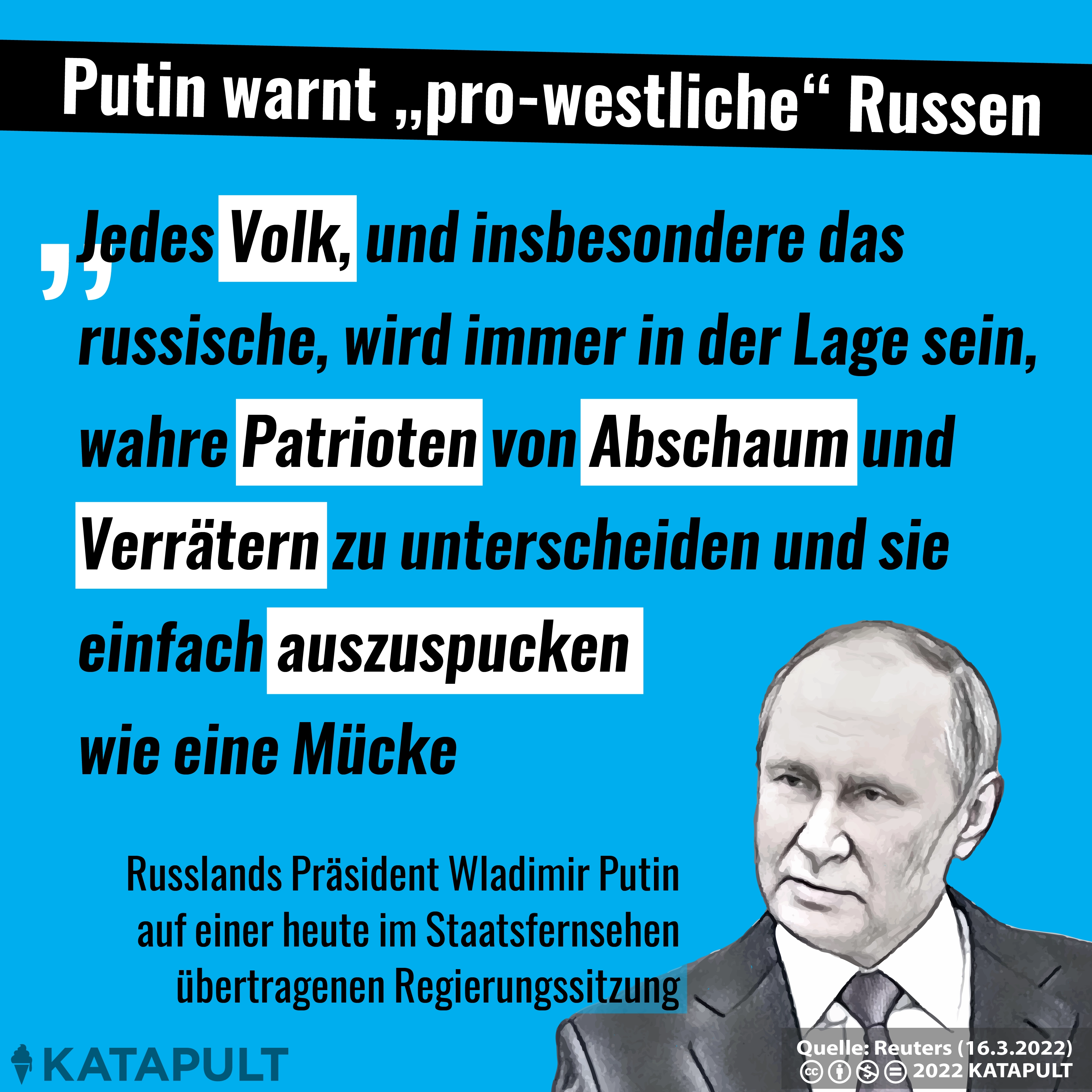 Das sagt der Mann, der die Ukraine "entnazifizieren" will