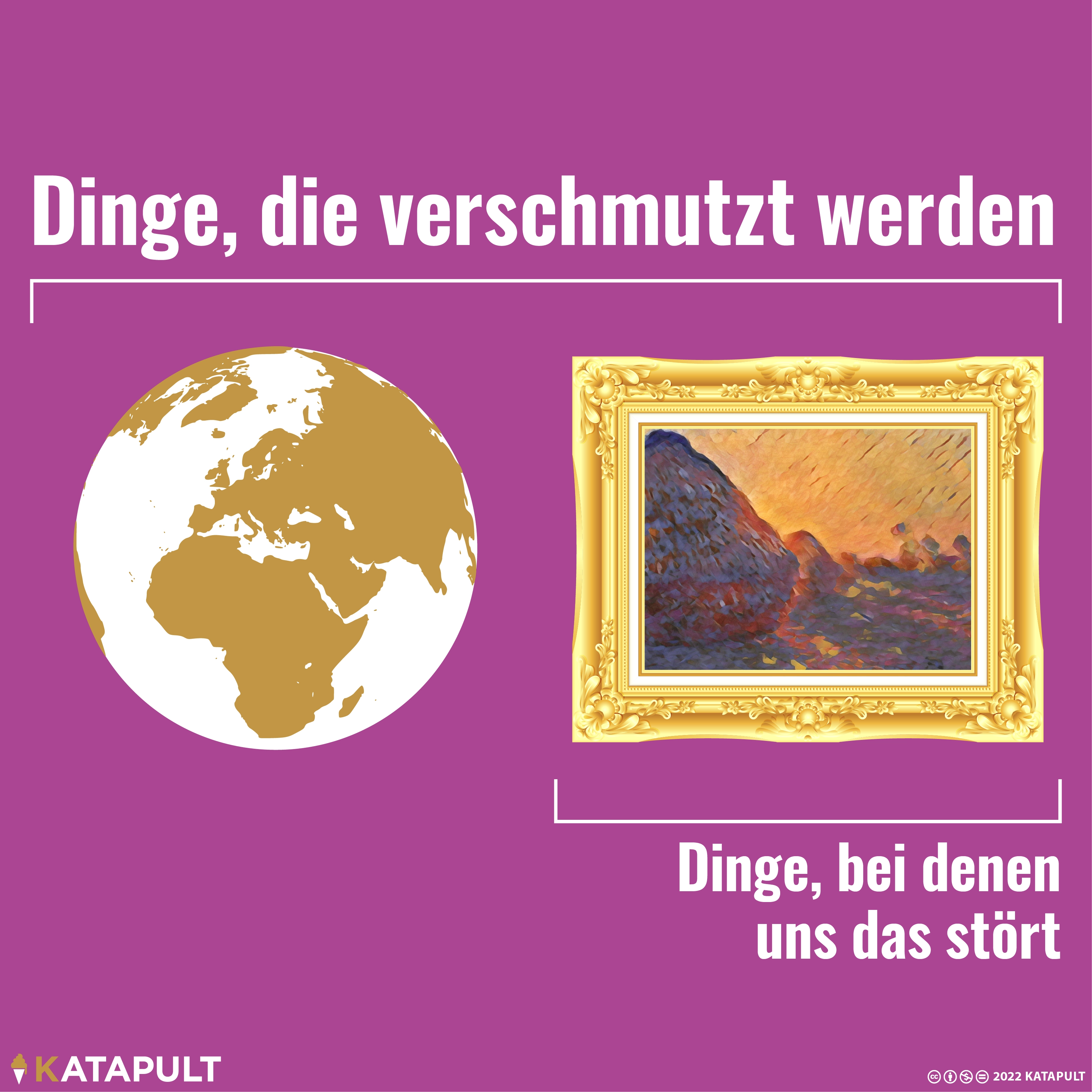 Dinge, die verschmutzt werden