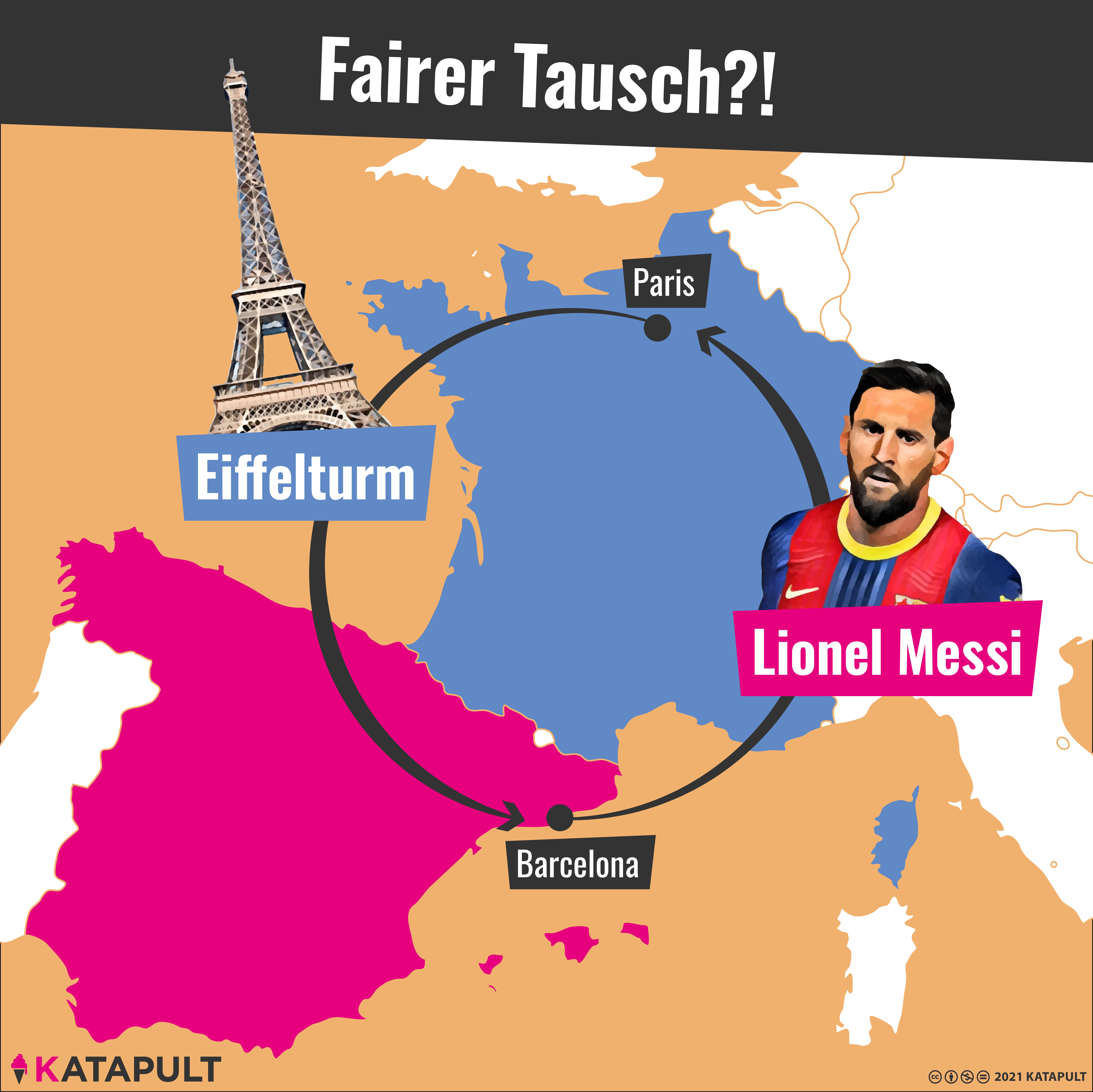Eiffelturm gegen Messi?