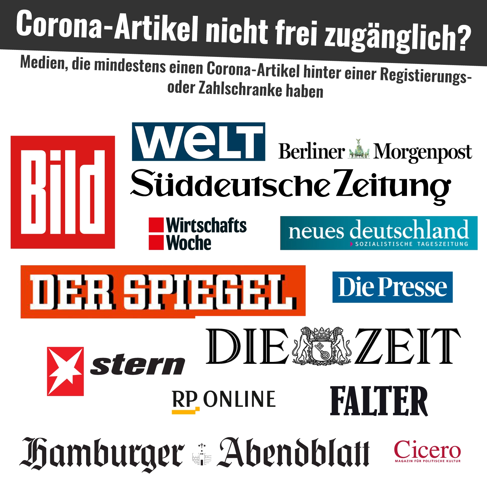 Entfernt endlich eure Paywall für Corona-Artikel!