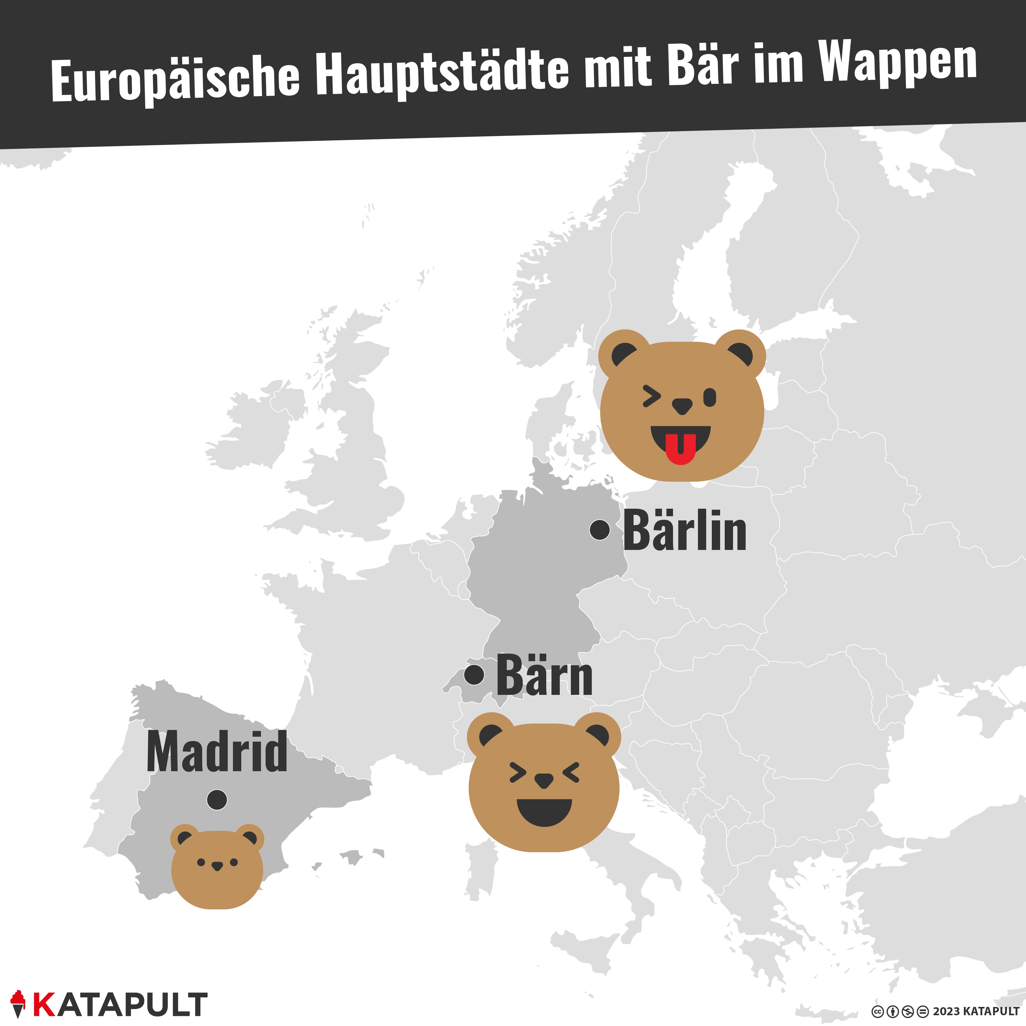 Europäische Hauptstädte mit Bär im Wappen