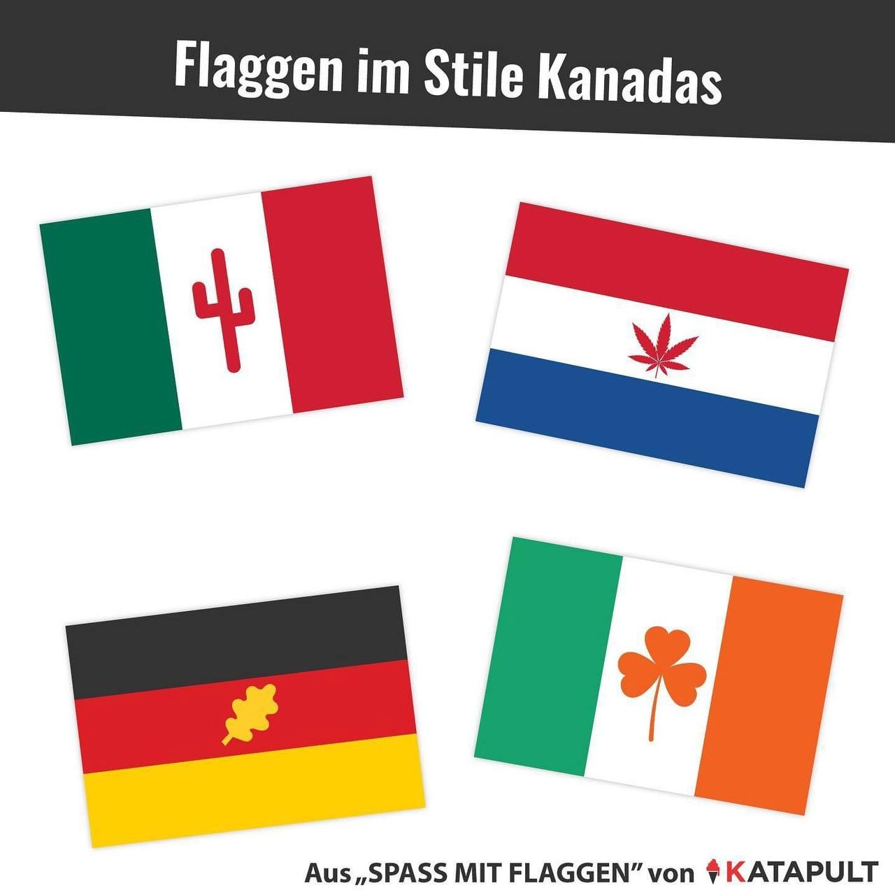 Flaggen im Stile Kanadas