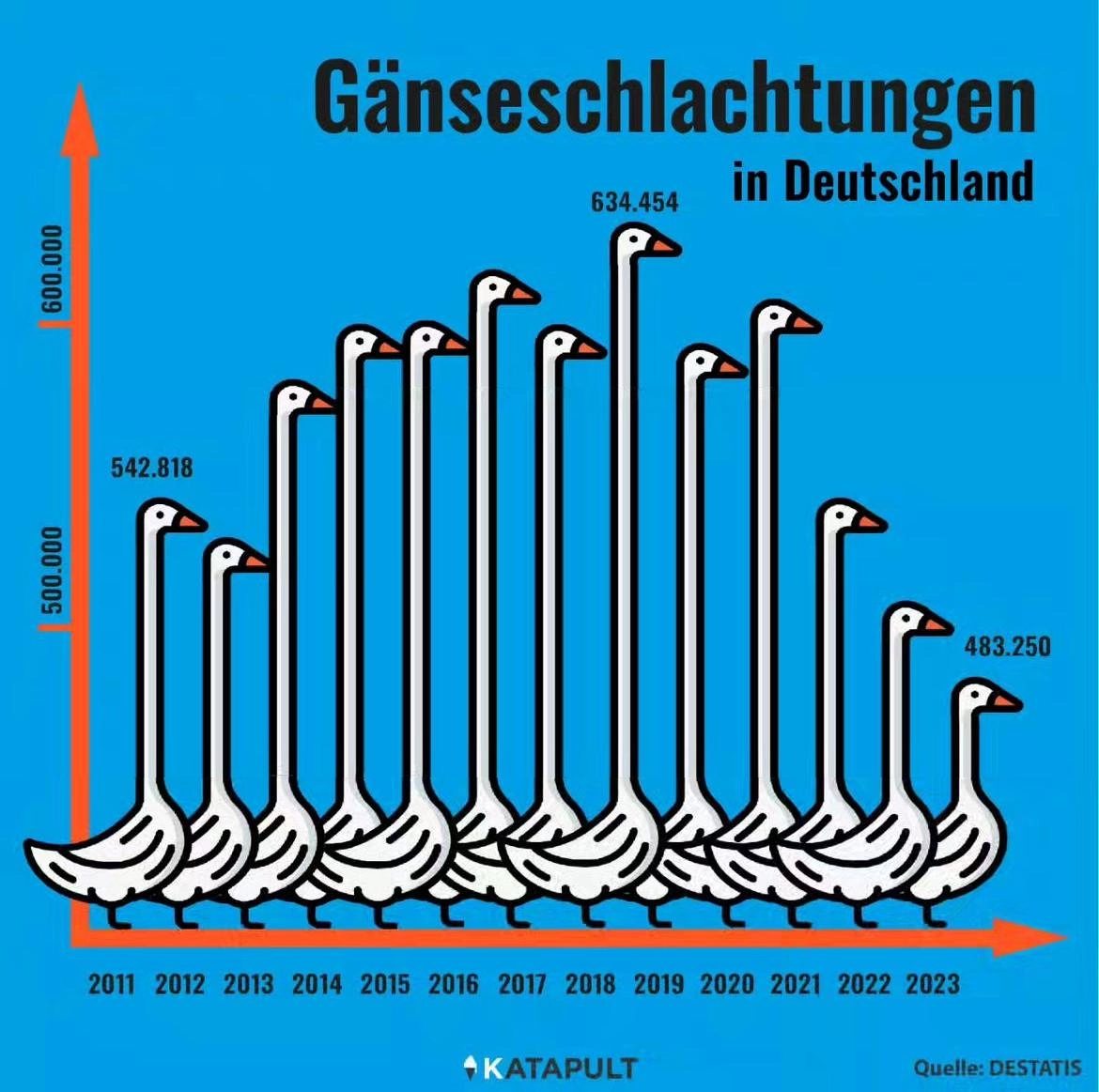 Gänseschlachtungen in Deutschland