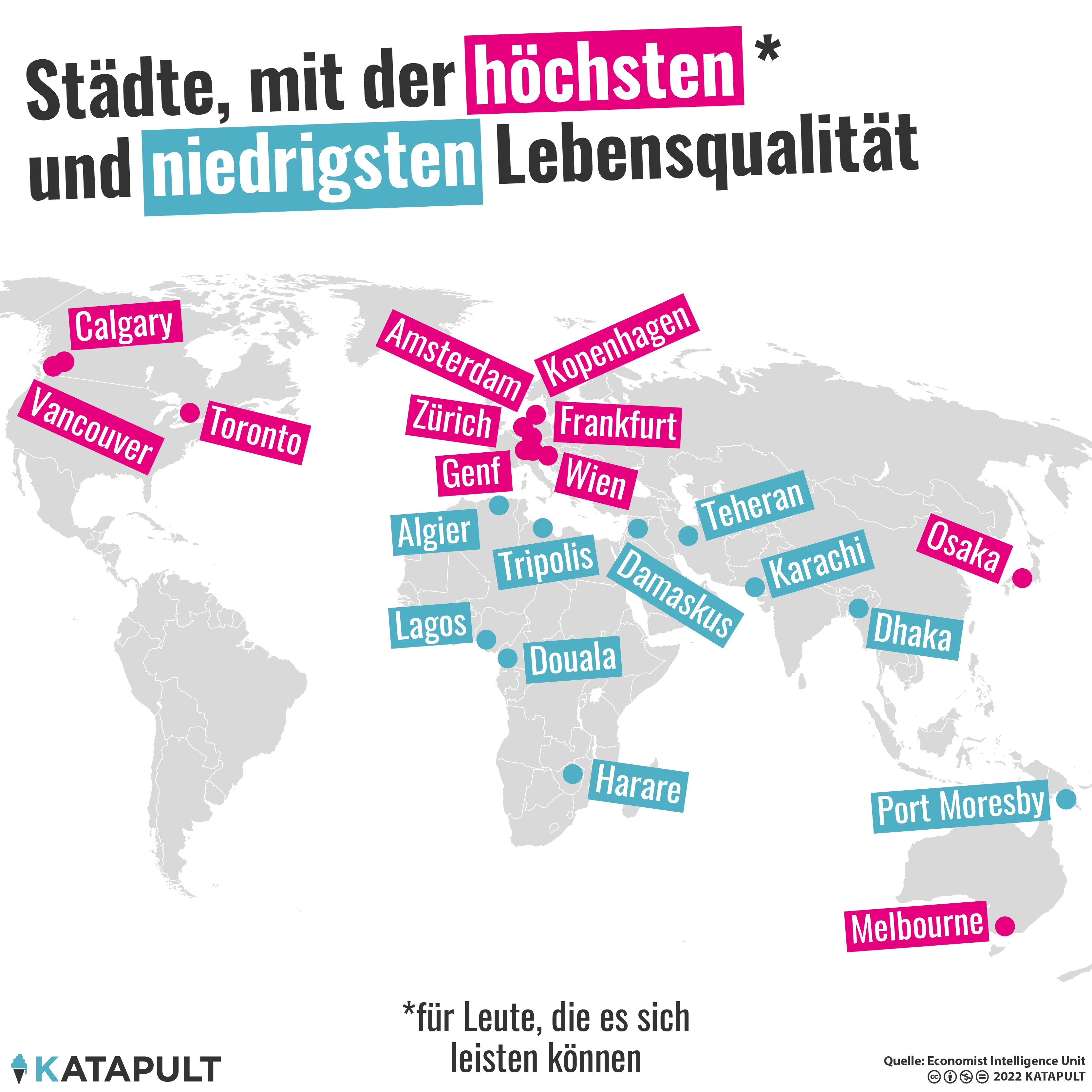 Hohe Lebensqualität ist schön - und kostet Geld