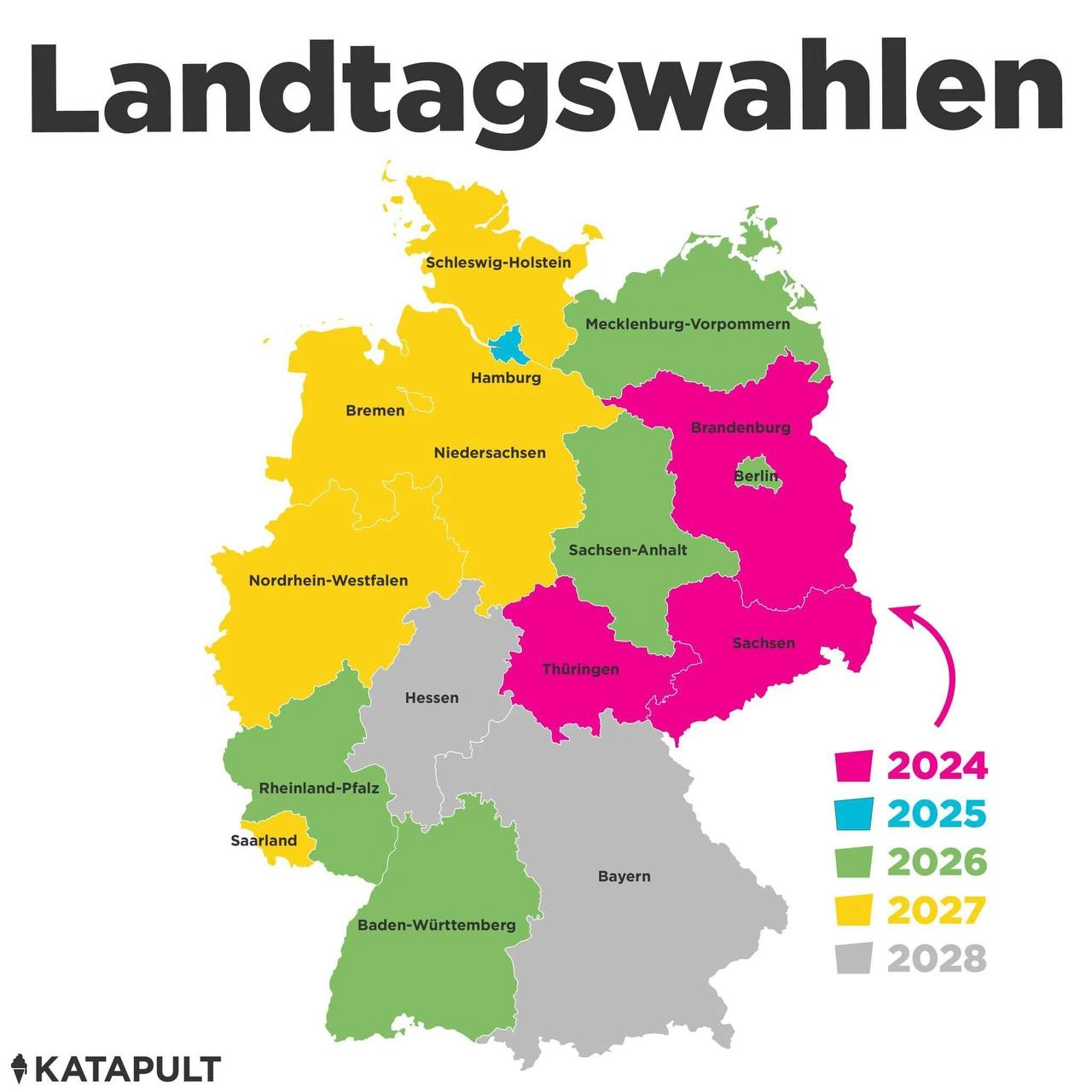 In diesen drei Bundesländern wird diesen September gewählt
