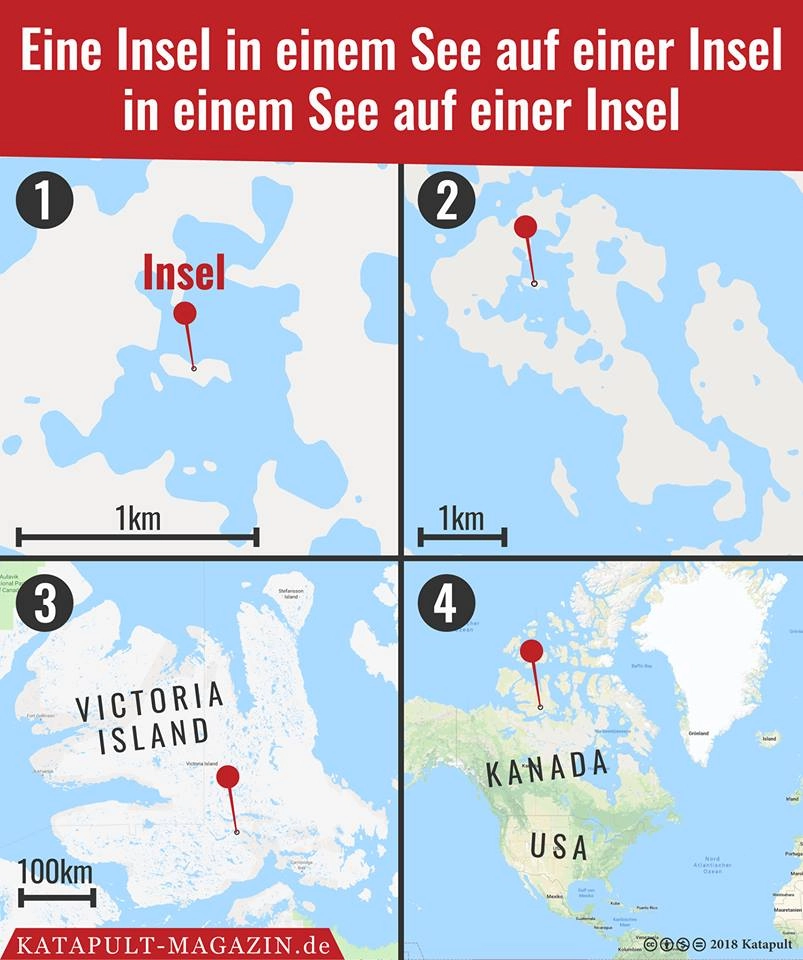 Insel in einem See auf einer Insel in einem See auf einer Insel
