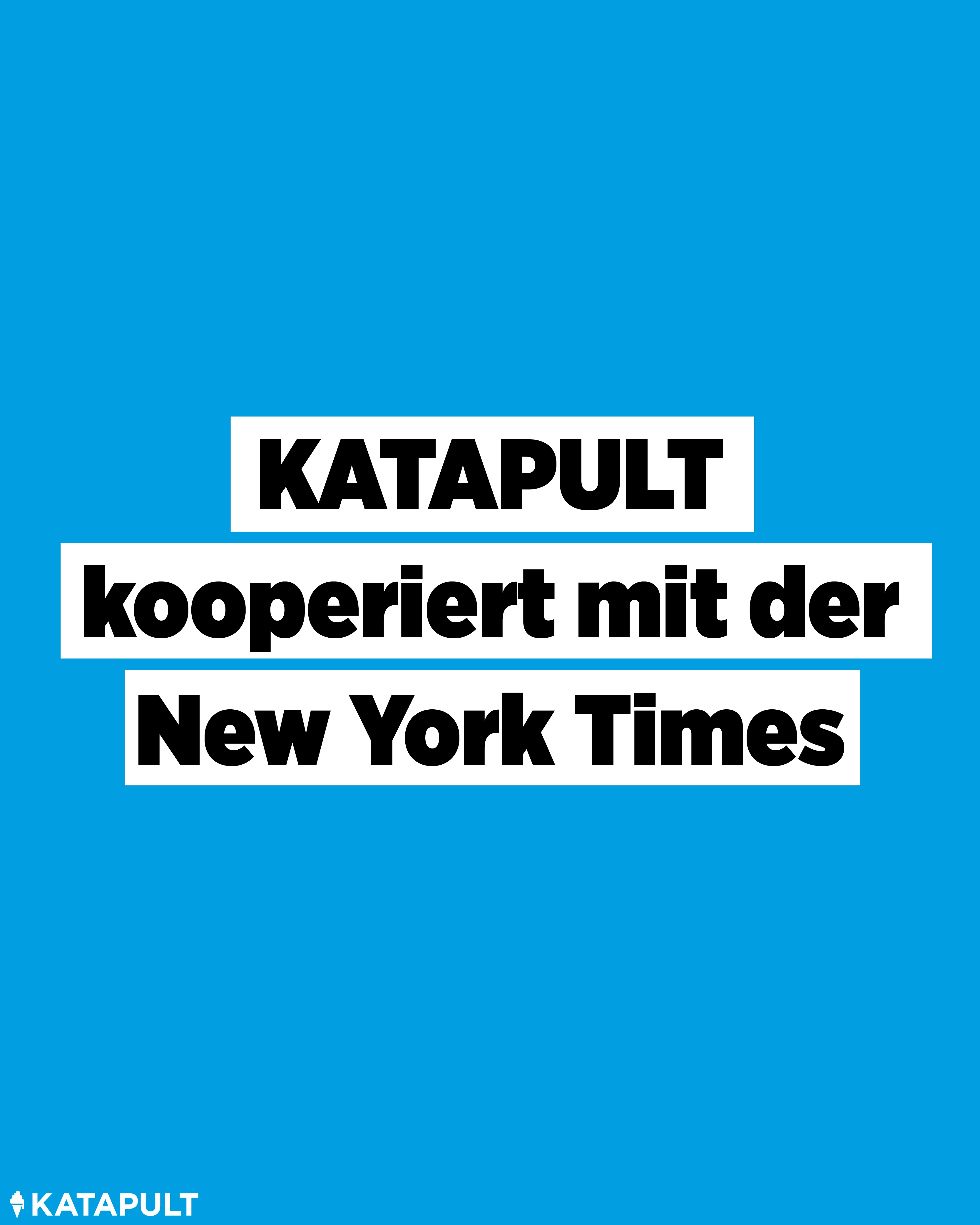 KATAPULT kooperiert mit der New York Times