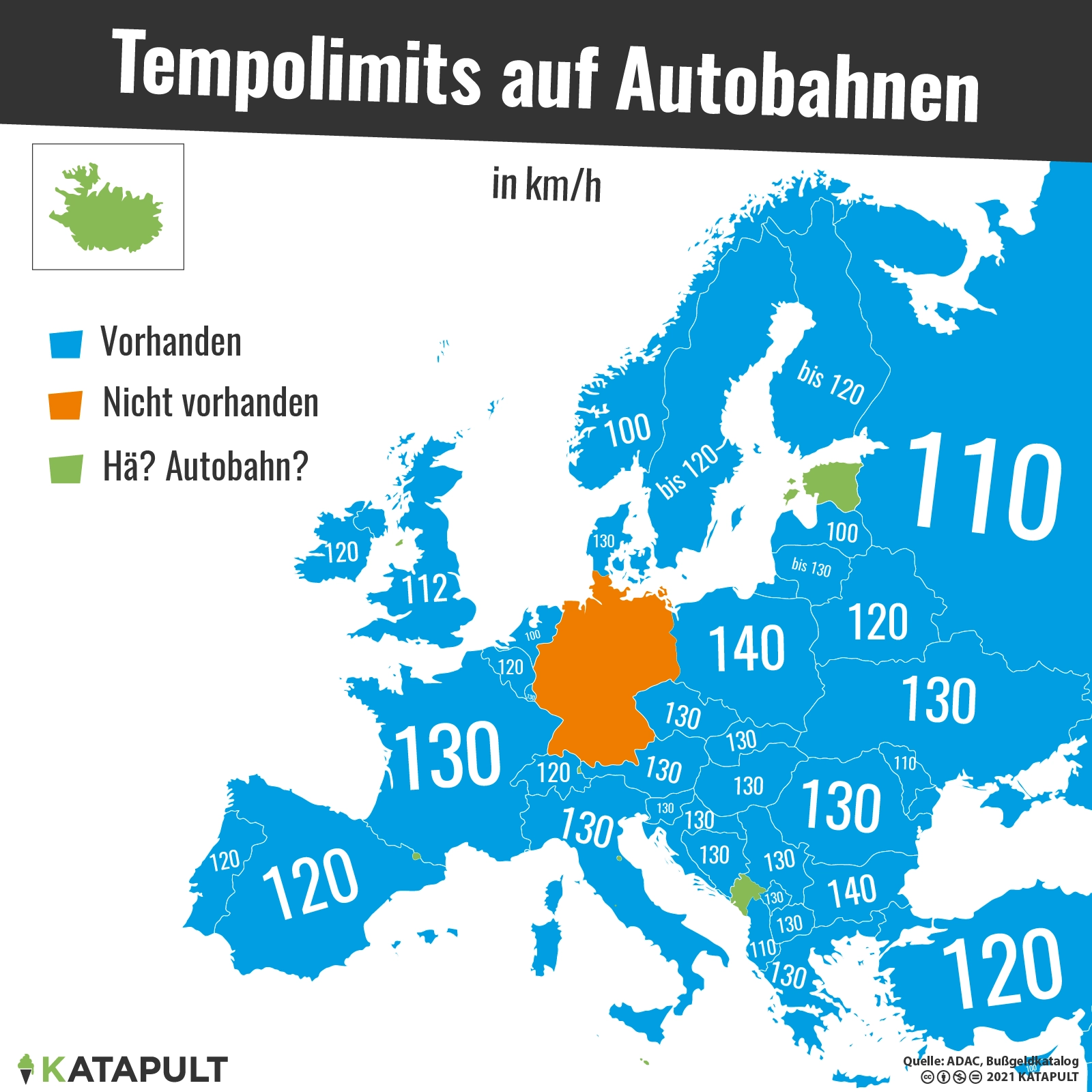 Kein Tempolimit in Deutschland