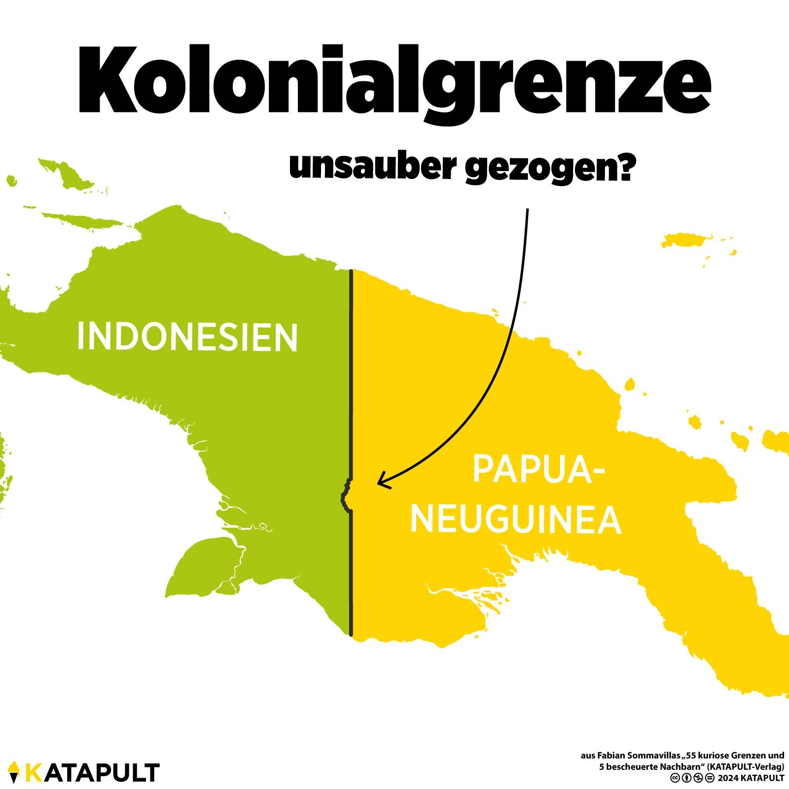Kolonialgrenze unsauber gezogen?