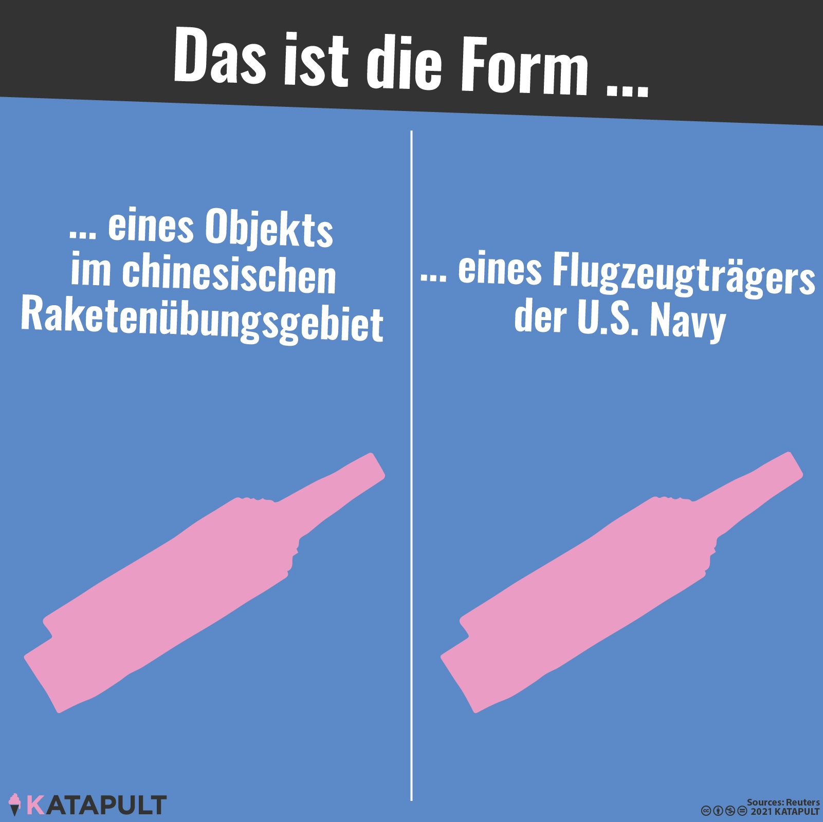 Schiffmodelle als Raketenzielscheibe