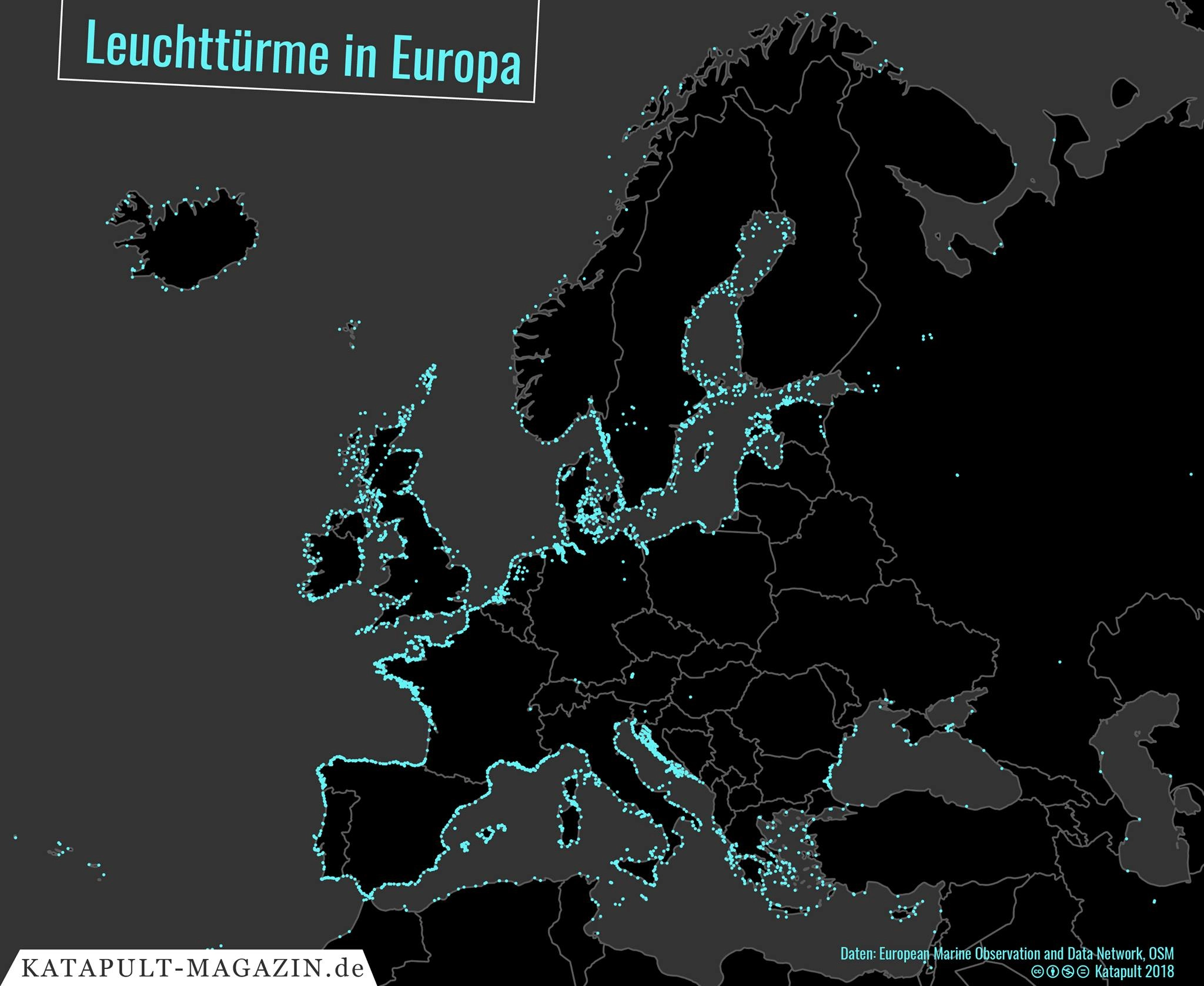Leuchttürme in Europa