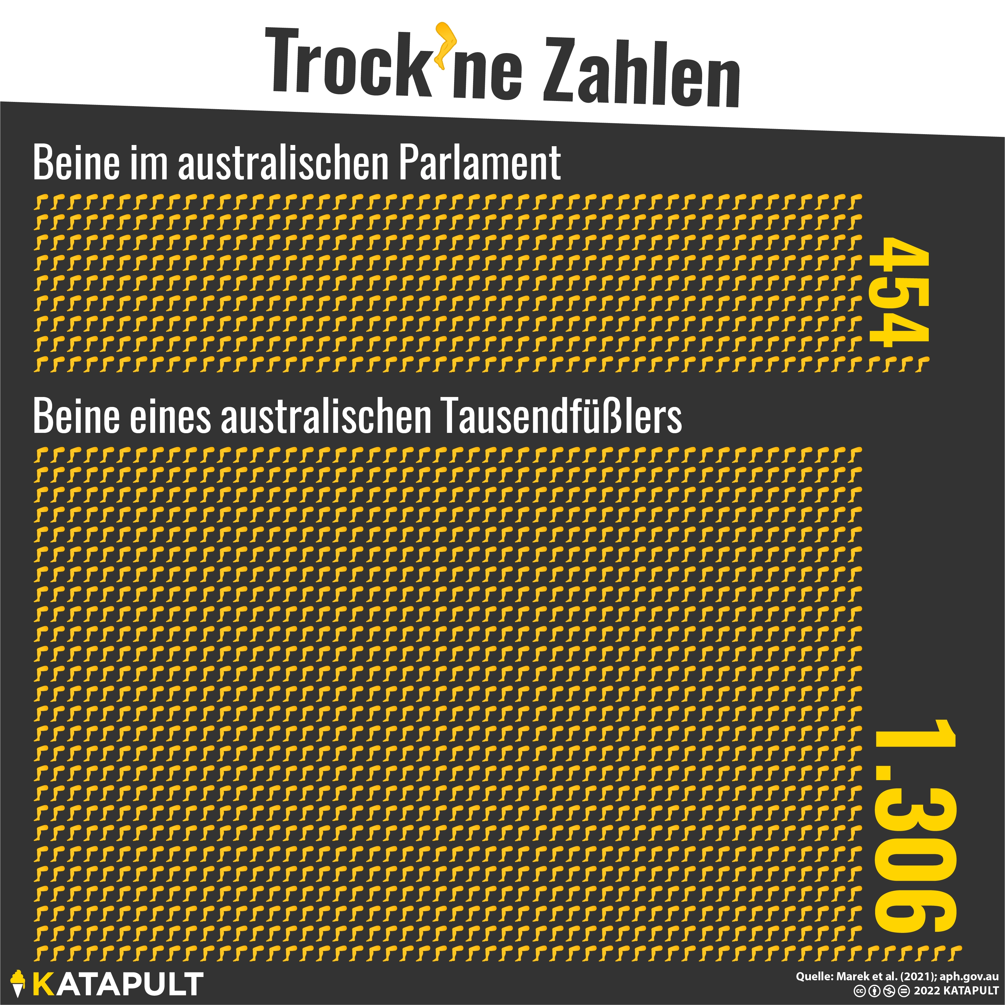 Mehr Beine als im Parlament!
