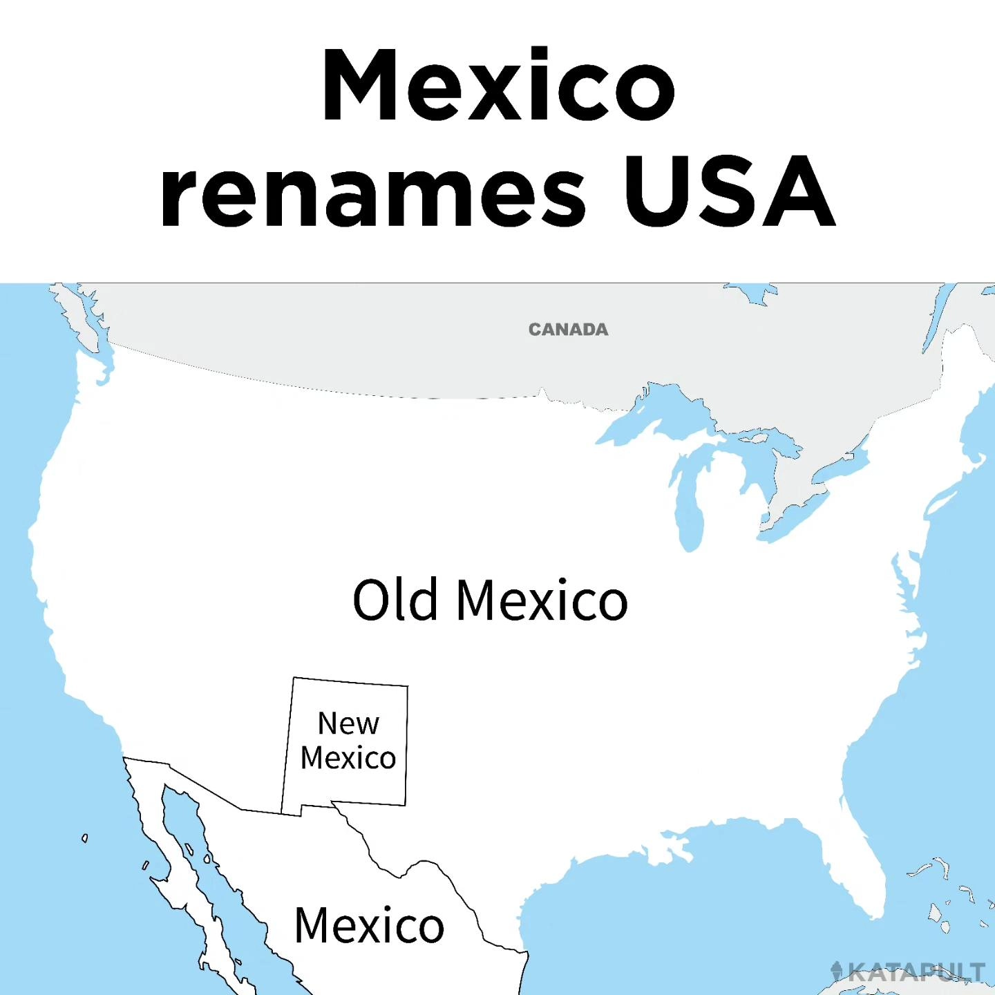 Mexico benennt USA um