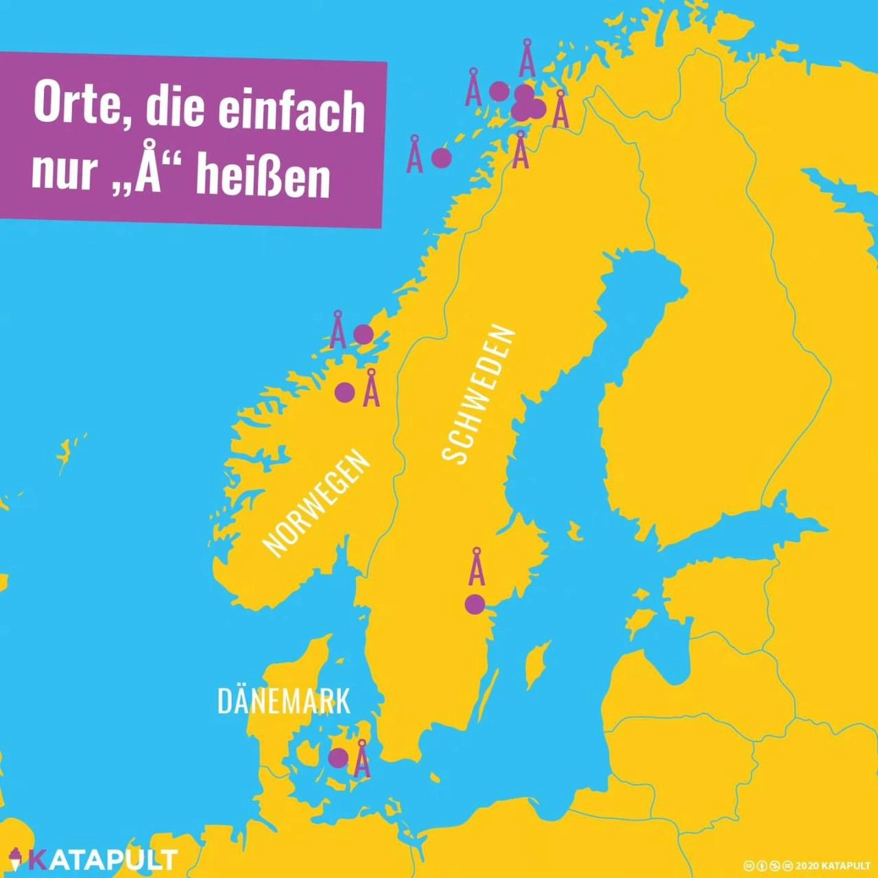 Orte, die einfach nur "Å" heißen