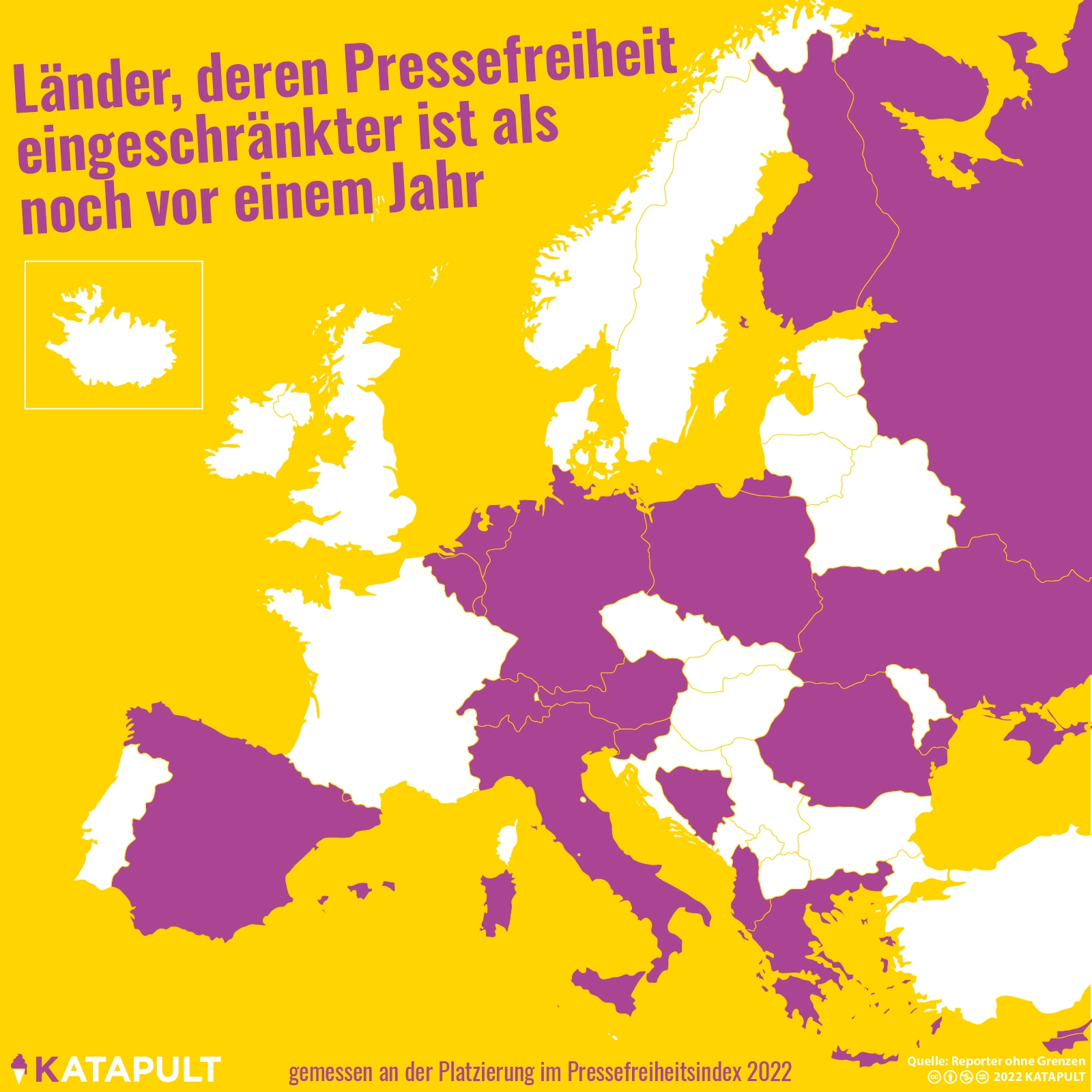 Pressefreiheit in Deutschland sinkt