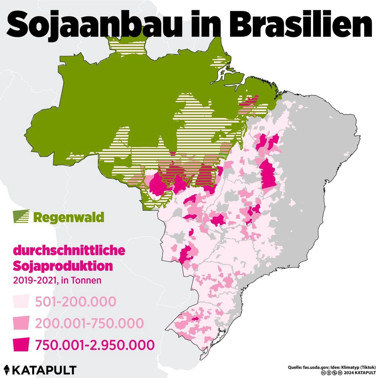 Sojaanbau in Brasilien