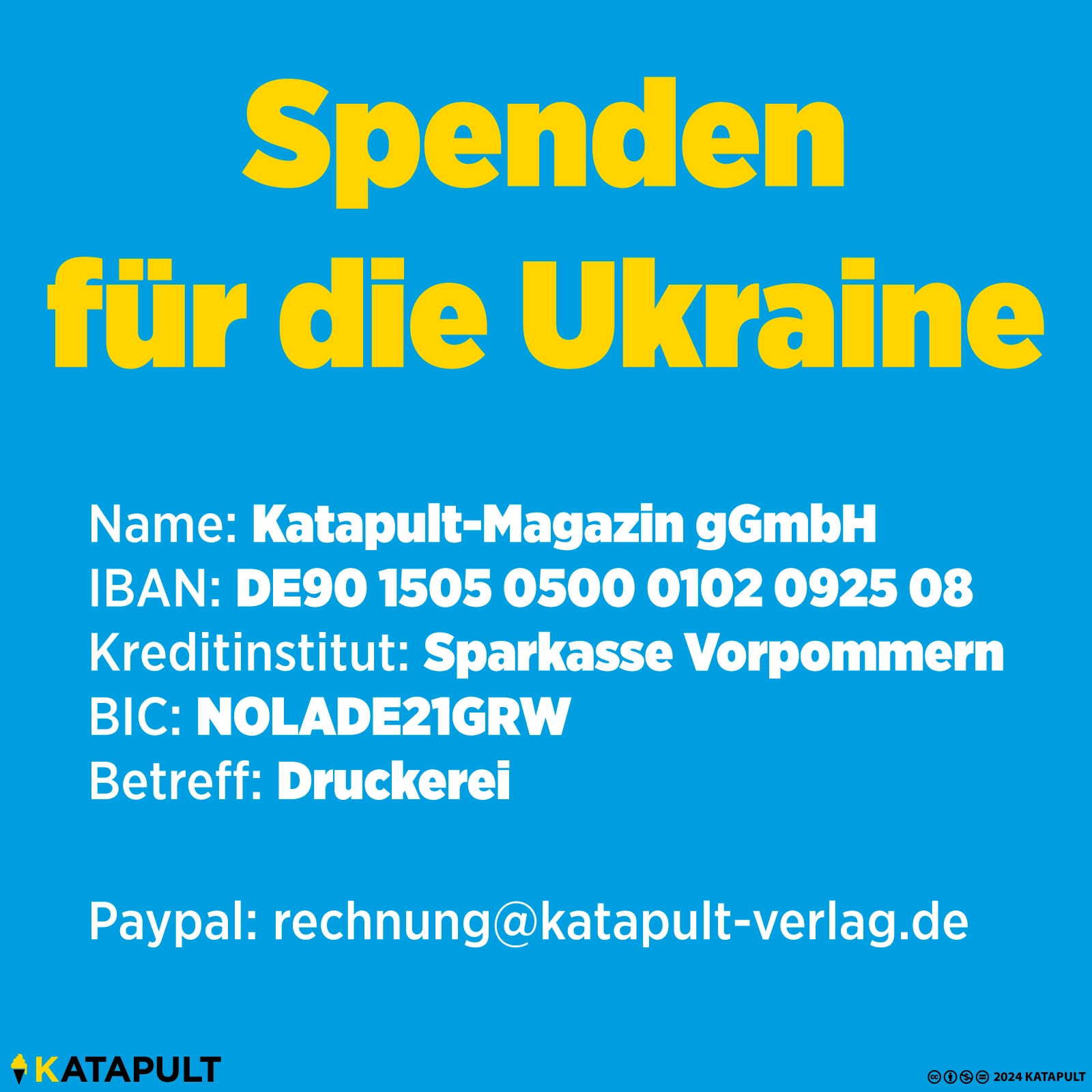 Spenden für Ukraine
