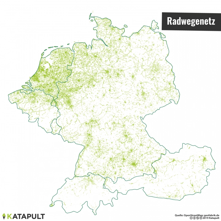 Stadtbewohner mit Abi radeln mehr