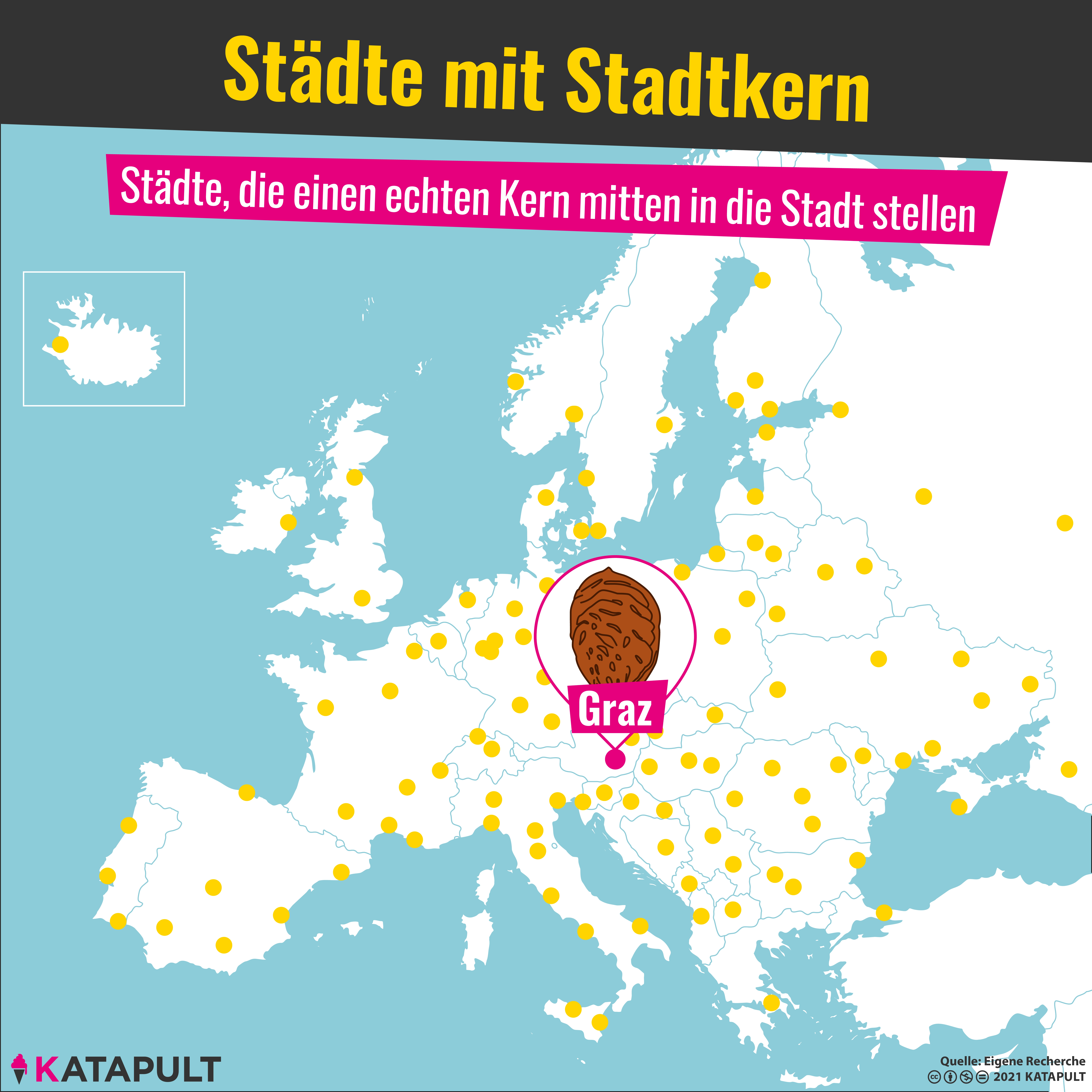 In Graz ist der Stadtkern ein echter Kern